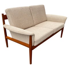 Grete Jalk Teak Loveseat for France and Daverkosen