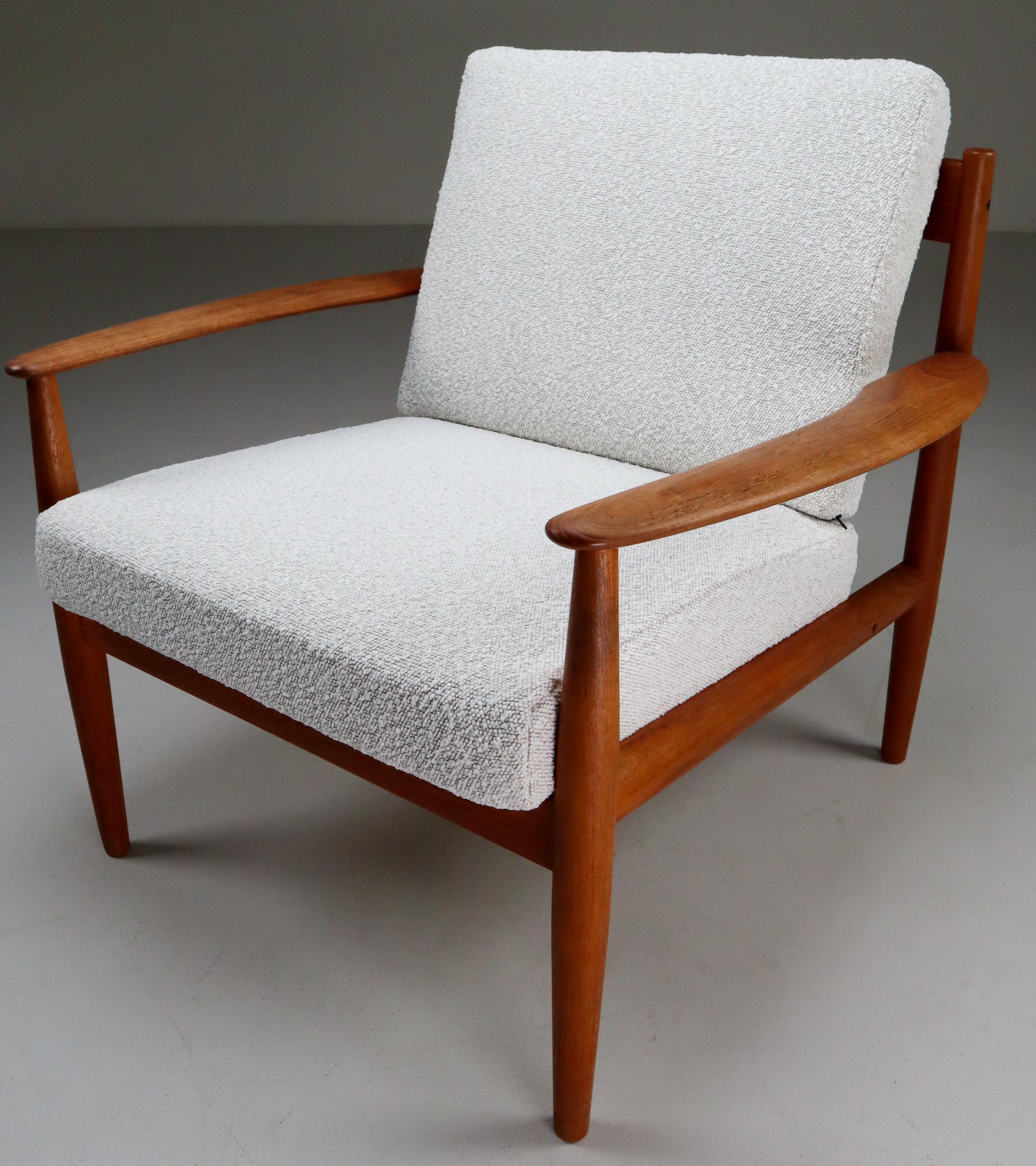 20th Century Grete Jalk Teak Scandinavian Modern Lounge Chair for France & Søn, 1960s