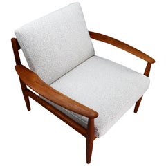 Grete Jalk Teak Scandinavian Modern Lounge Chair for France & Søn, 1960s