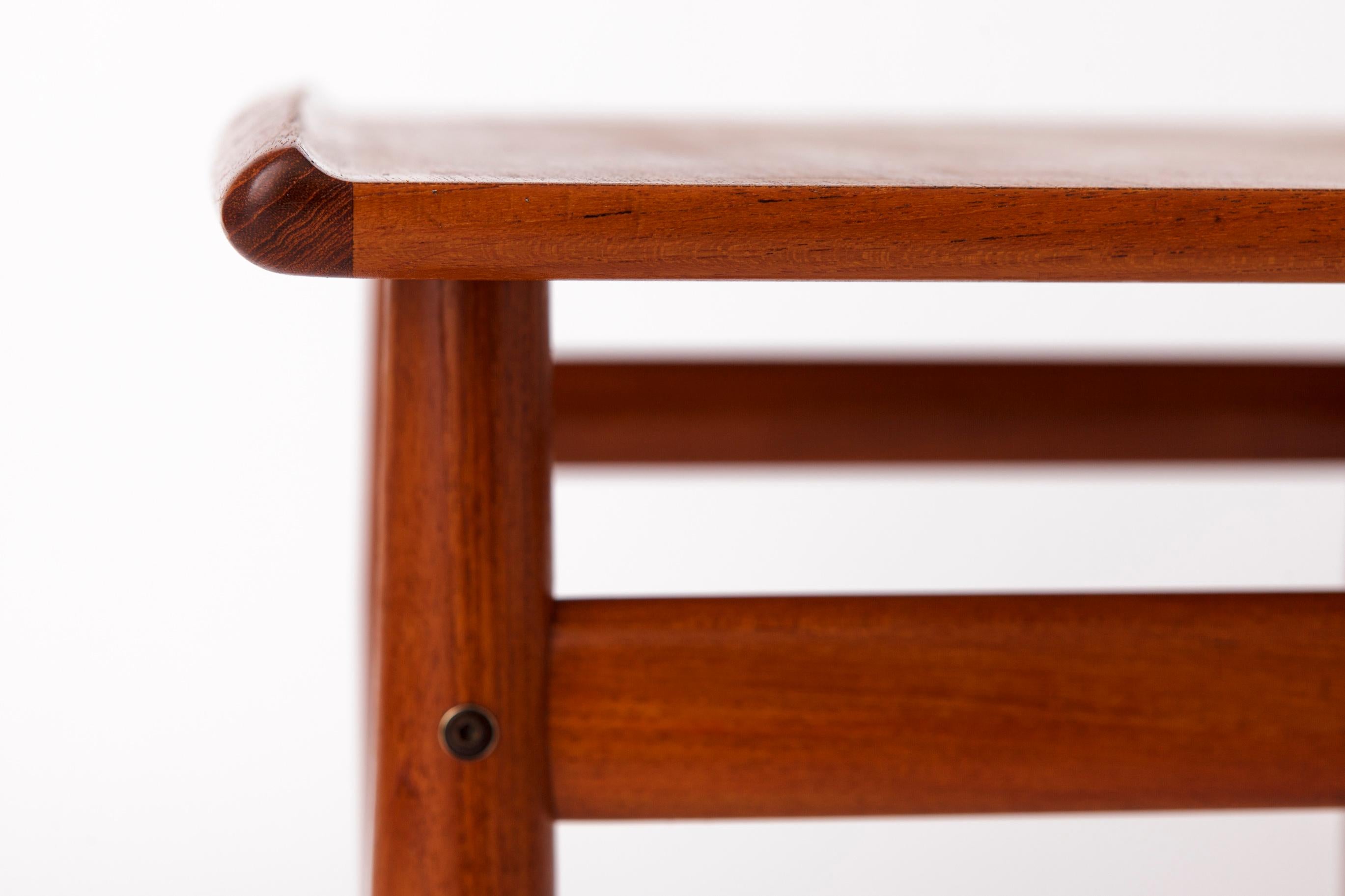 Teck Table d'appoint Grete Jalk en teck des années 1960, Glostrup, Vintage en vente
