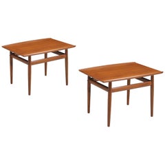 Grete Jalk Teak Side Tables for Glostrup Møbelfabrik