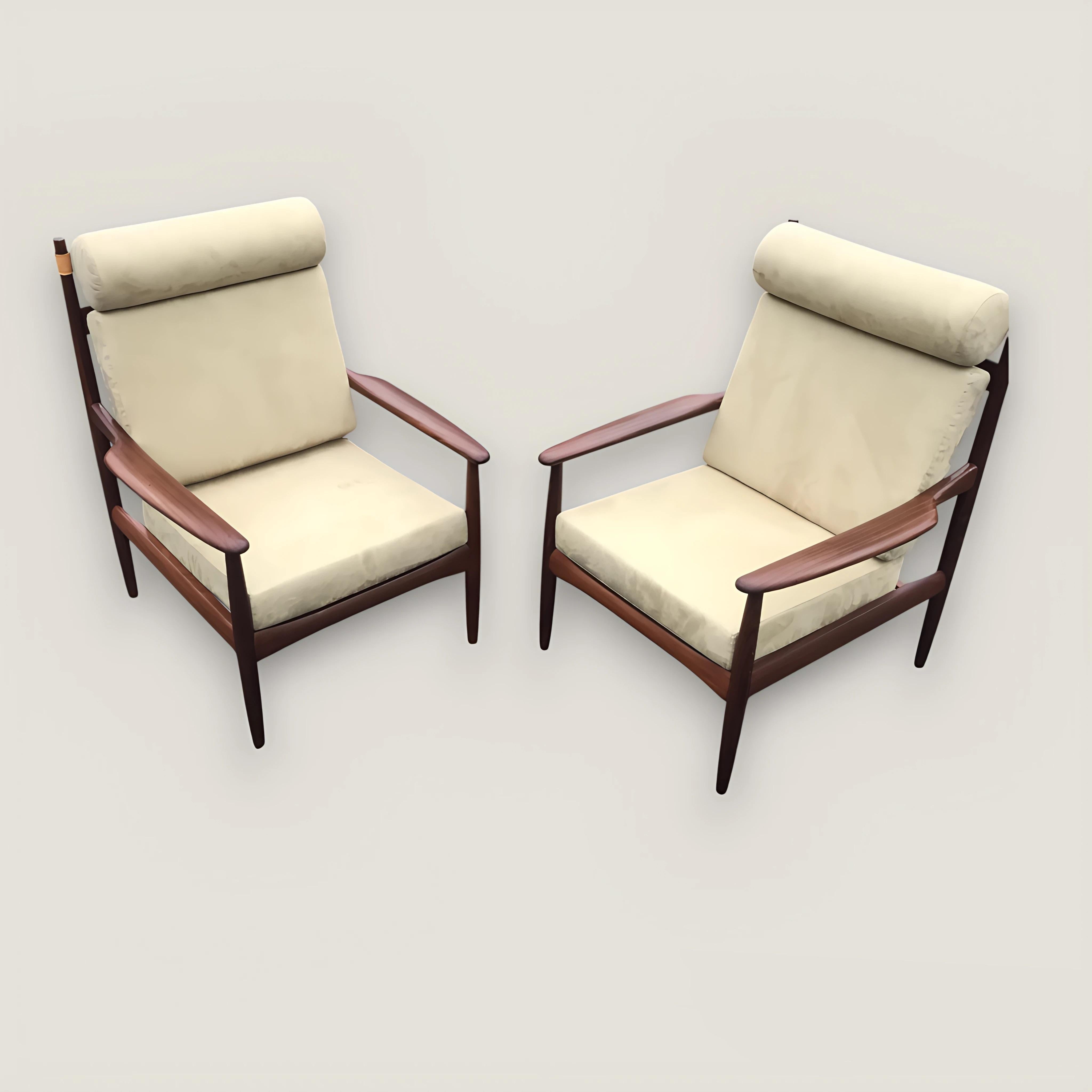 Mid-Century moderno Grete Jalk tek armchairs in vendita