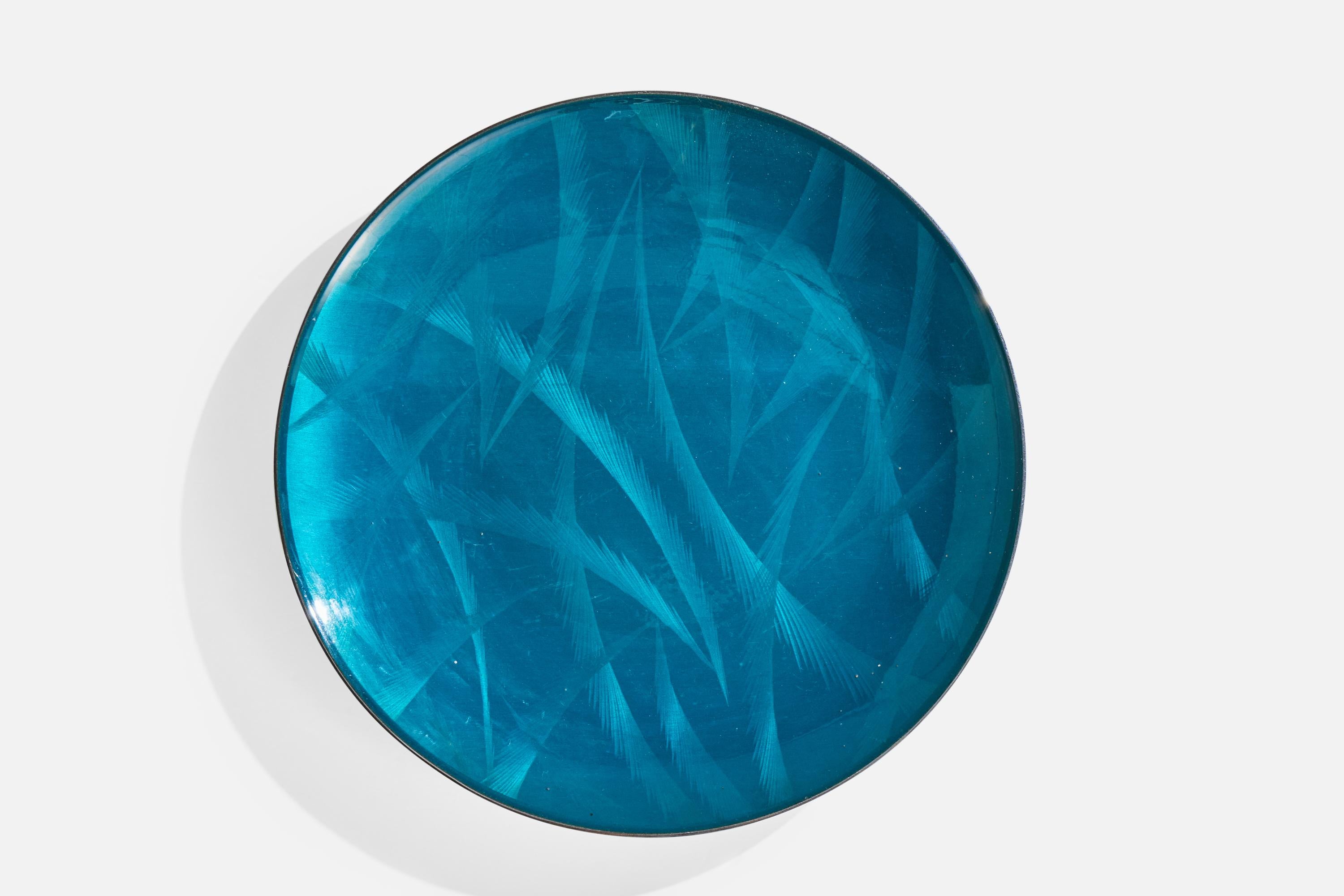A enamelled steel 