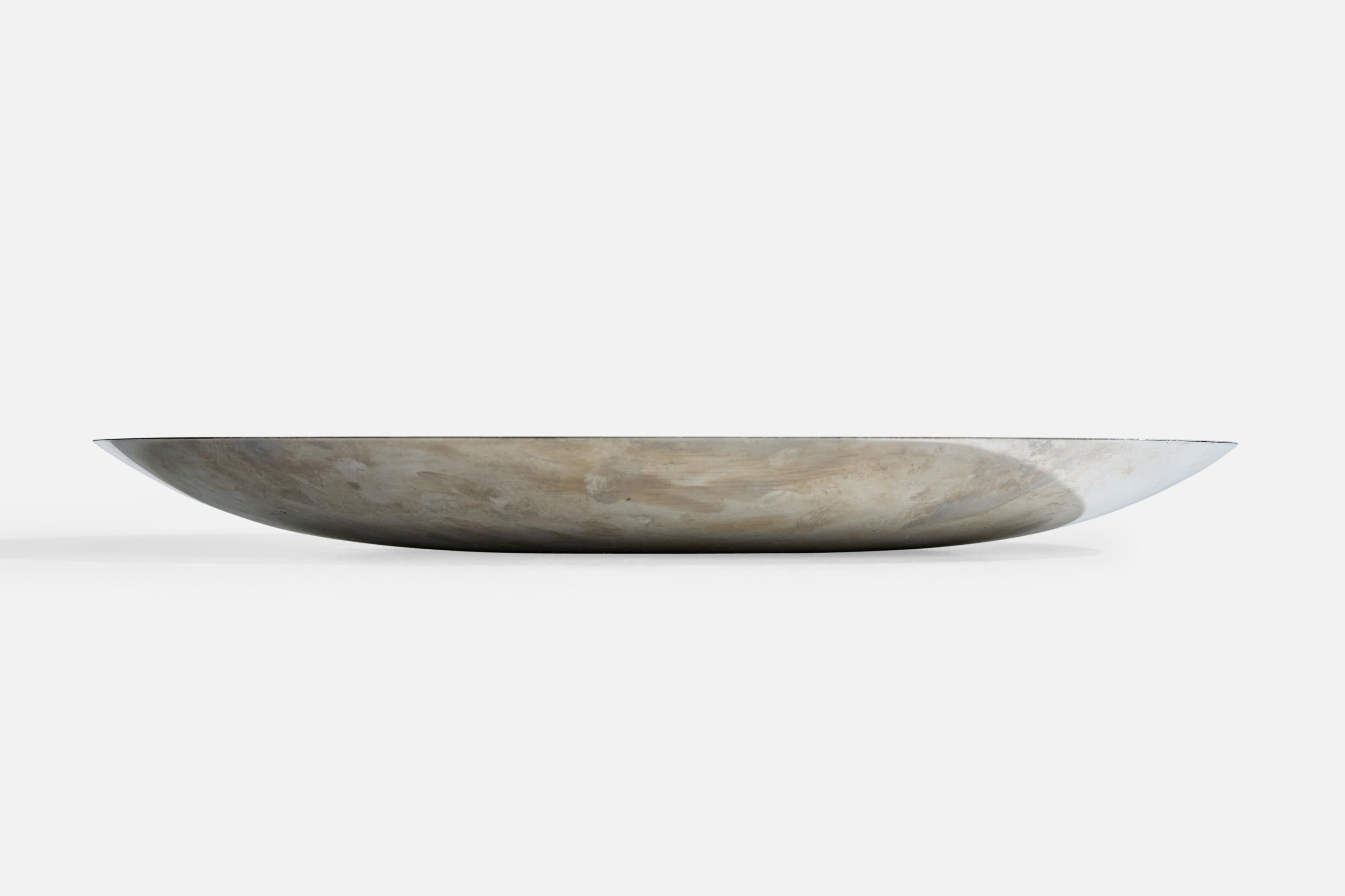 Norwegian Grete Prytz Kittelsen, Dish, Enamel, Steel, Norway, 1950s For Sale