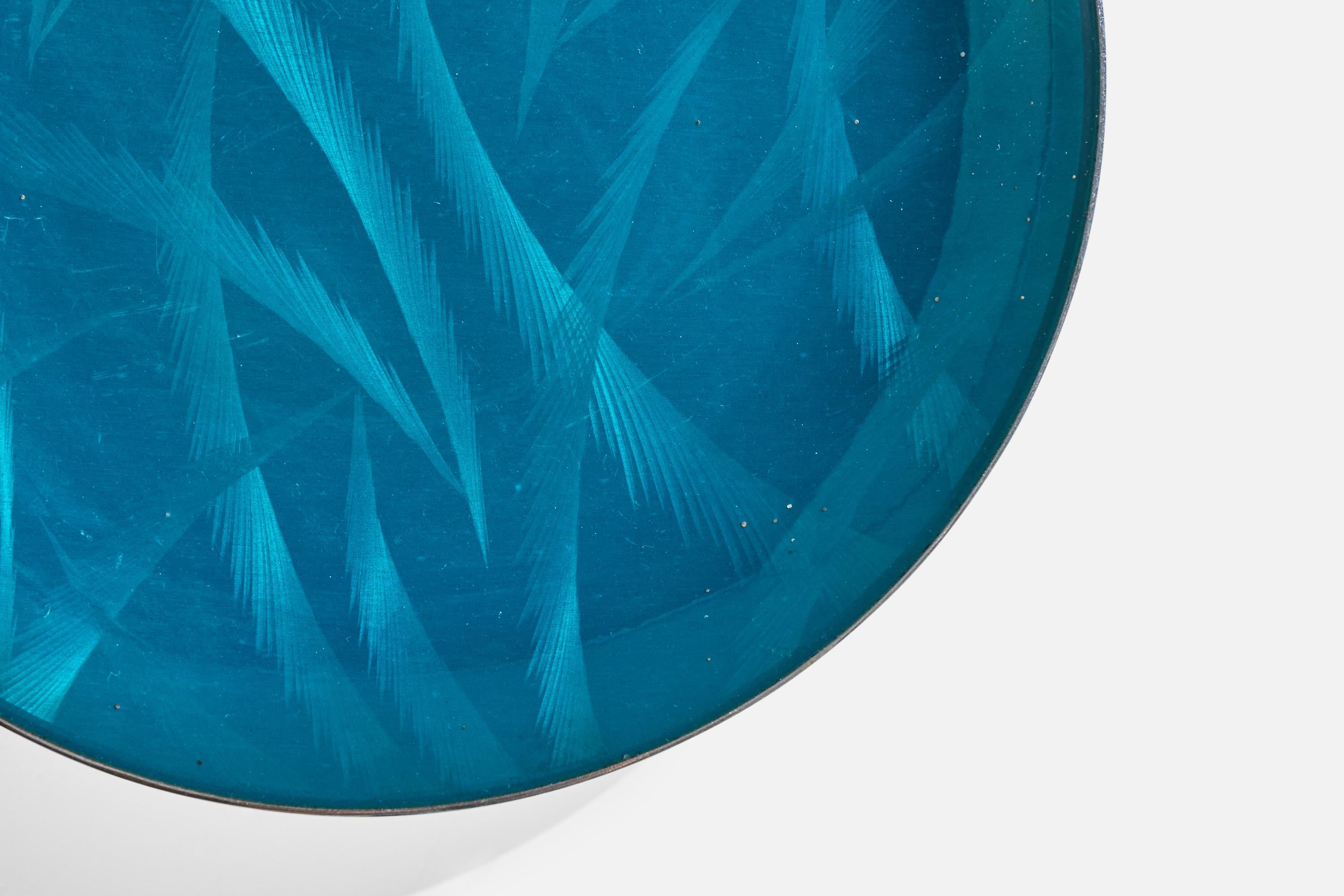 Mid-20th Century Grete Prytz Kittelsen, Dish, Enamel, Steel, Norway, 1950s For Sale