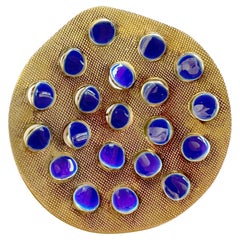 Grete Prytz Kittelsen Tostrup Norwegian Modernist Sterling Vermeil Enamel Brooch