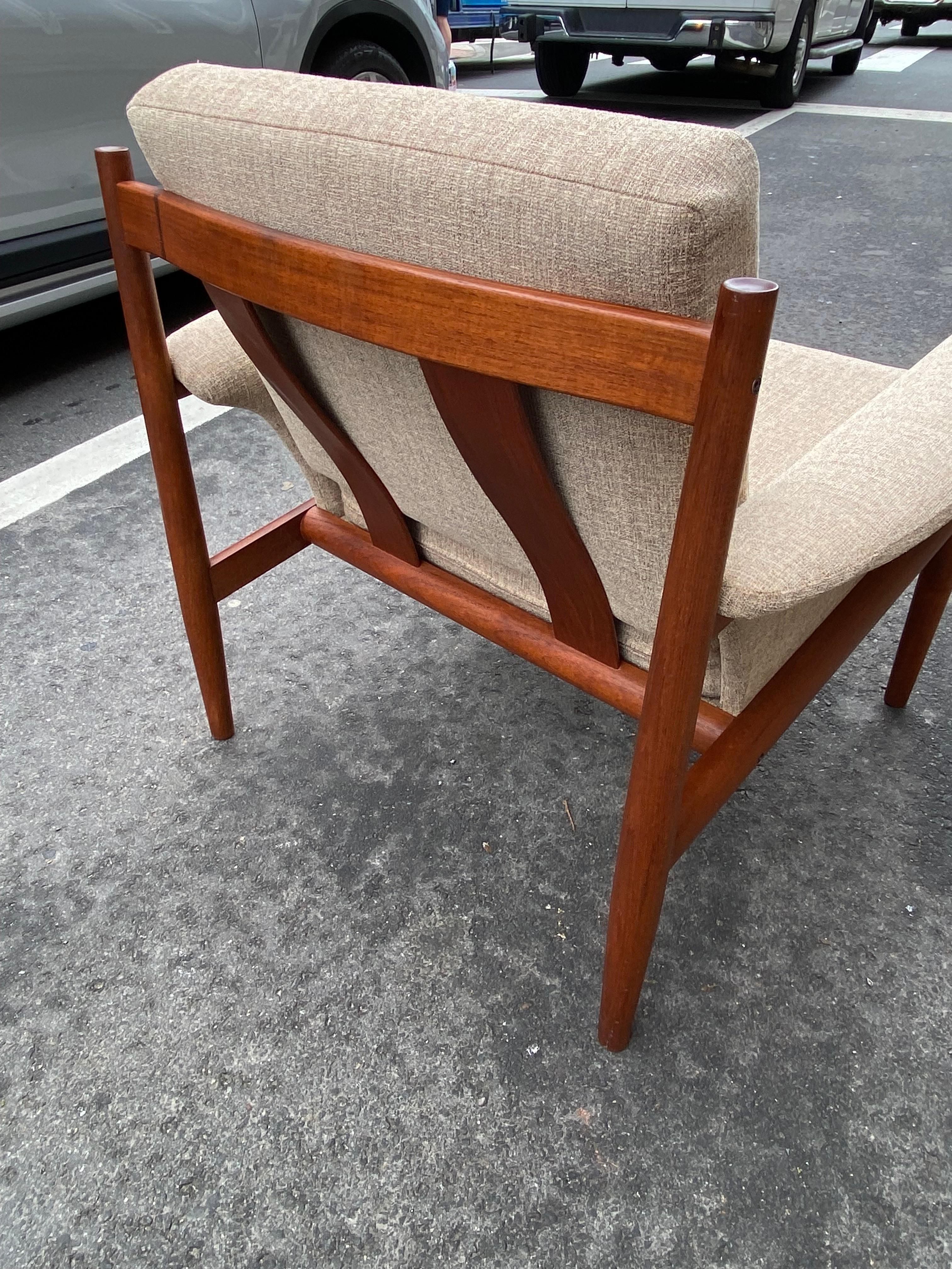 Mid-20th Century Grete Jalk Teak Lounge Chair for France and Daverkosen