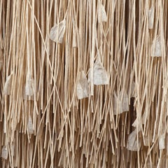 The Second Cousin, Contemporary woven paper wall sculpture by Grethe Wittrock