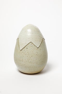 Boîte décorative ou à bijoux en céramique grise du 20e siècle par Yves Marian 1970 6/6