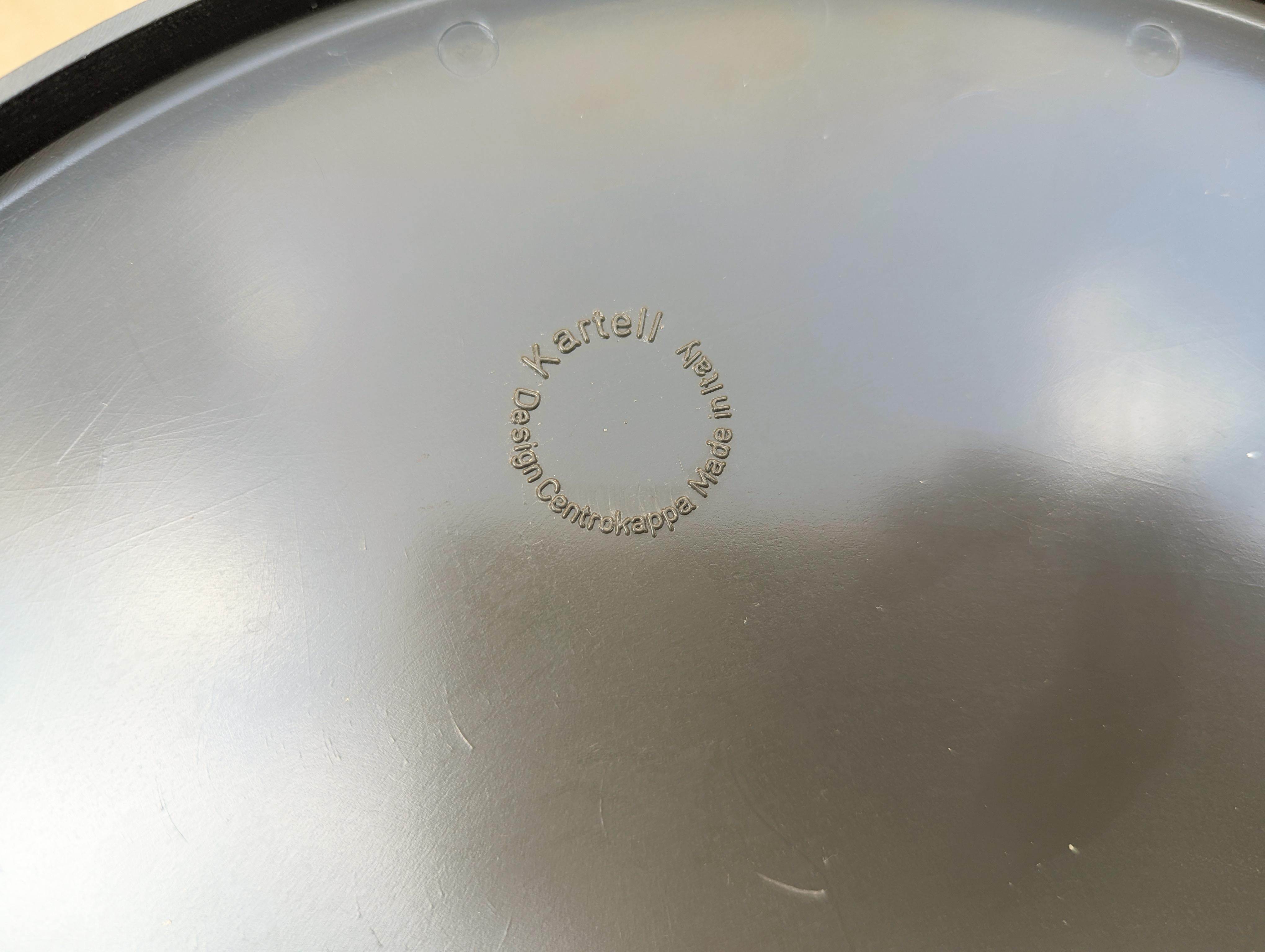 Grau  ABS 4663 Wandaschenbecher/Leergutbehälter von Centro Kappa für Kartell, 1980er Jahre im Angebot 4