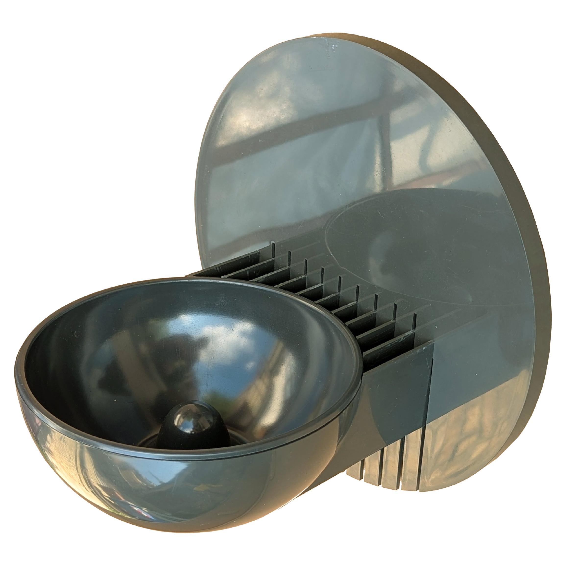 Grau  ABS 4663 Wandaschenbecher/Leergutbehälter von Centro Kappa für Kartell, 1980er Jahre im Angebot