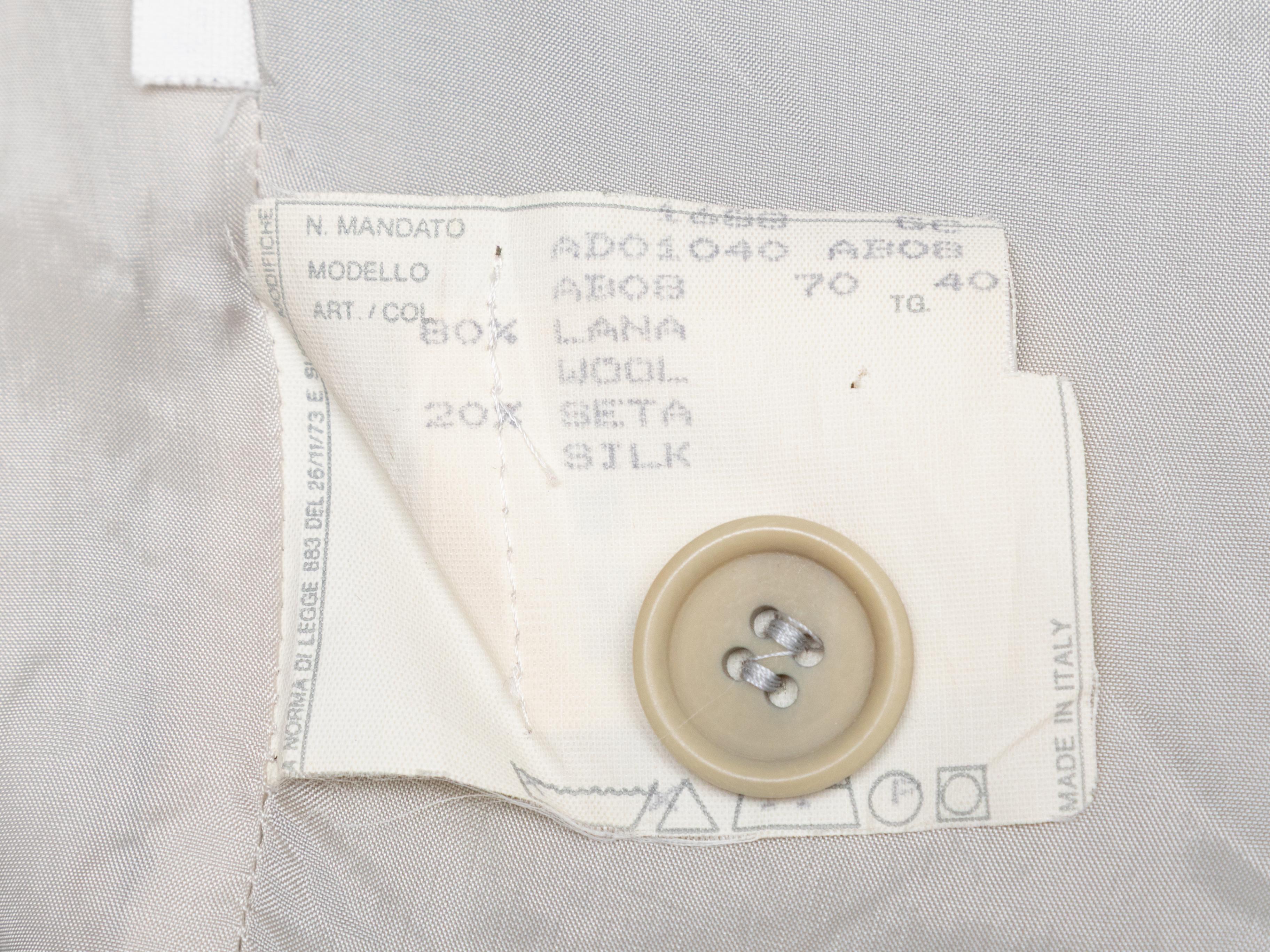 Gonna grigia in lana e misto seta di Alexander McQueen Taglia US XS/S in vendita 5