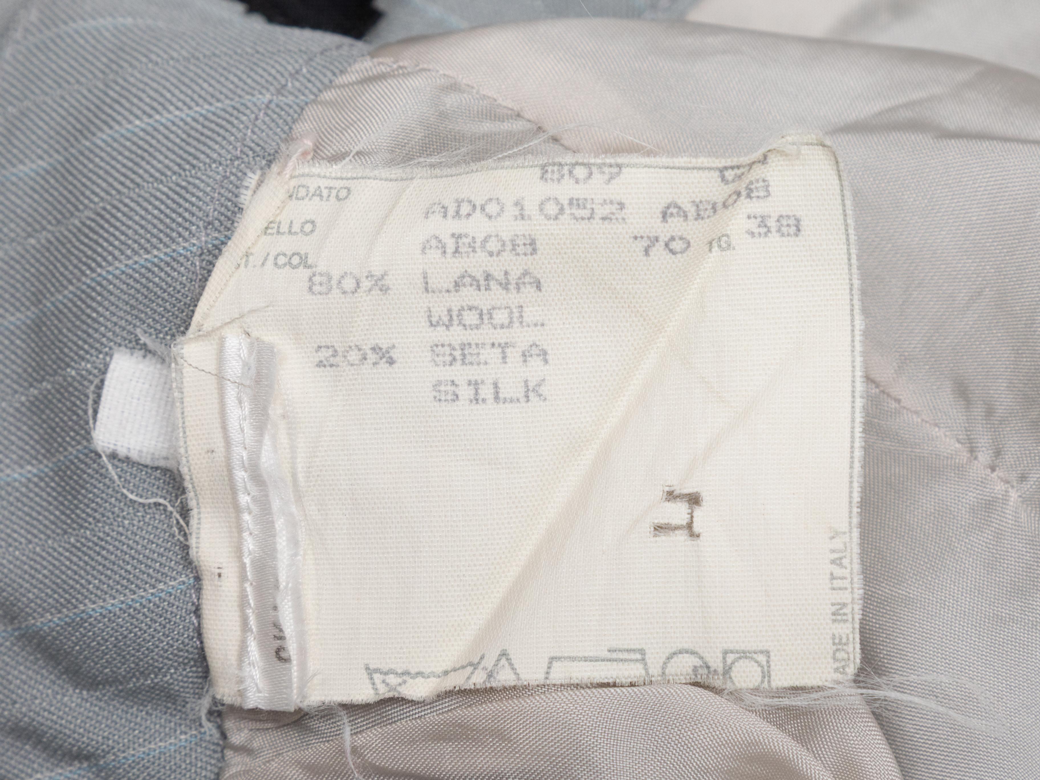Gonna grigia in lana e misto seta di Alexander McQueen Taglia US XS/S in vendita 3