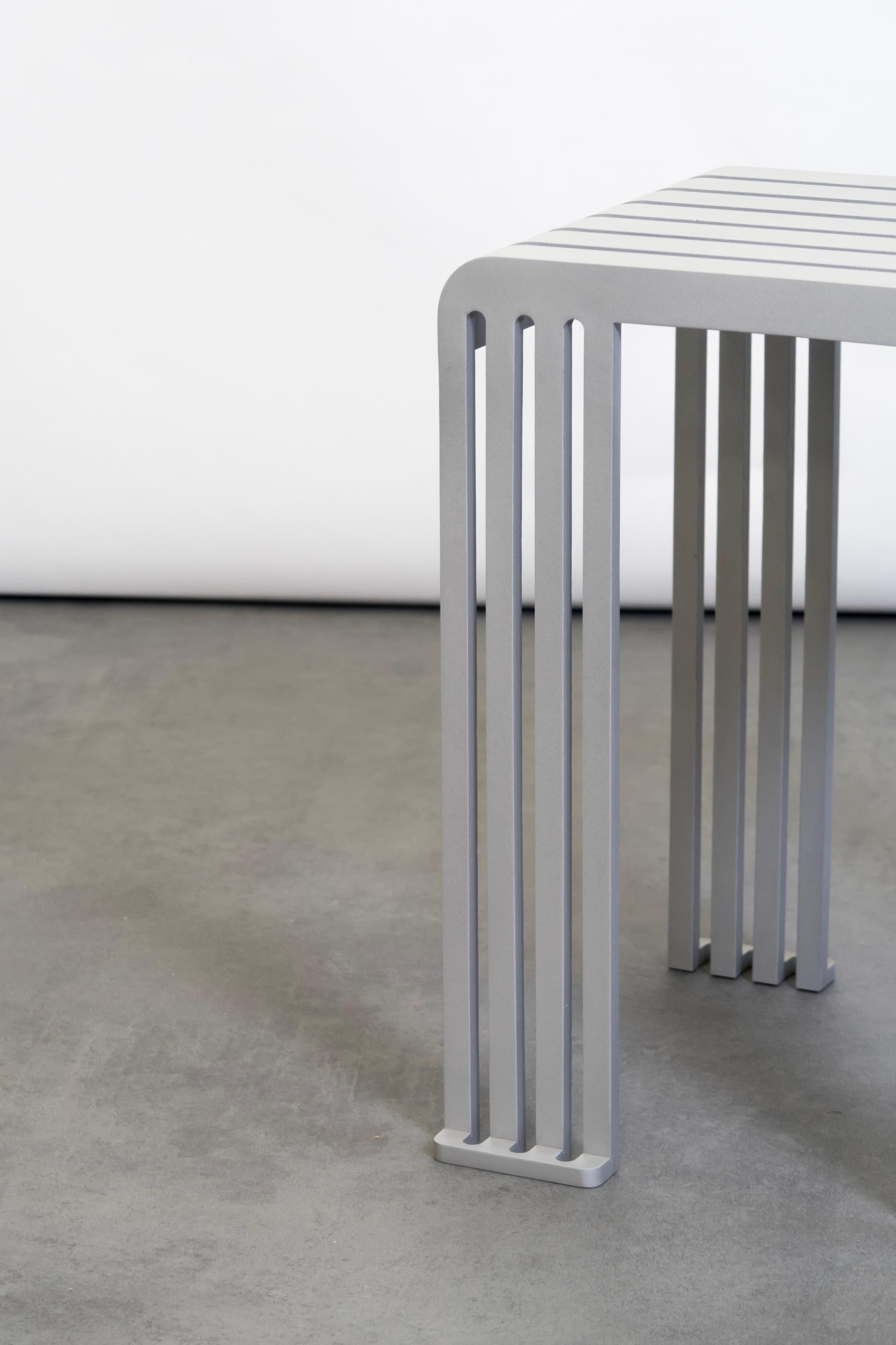 Grey Aluminium Tootoo Stool by Helder Barbosa In New Condition In Geneve, CH