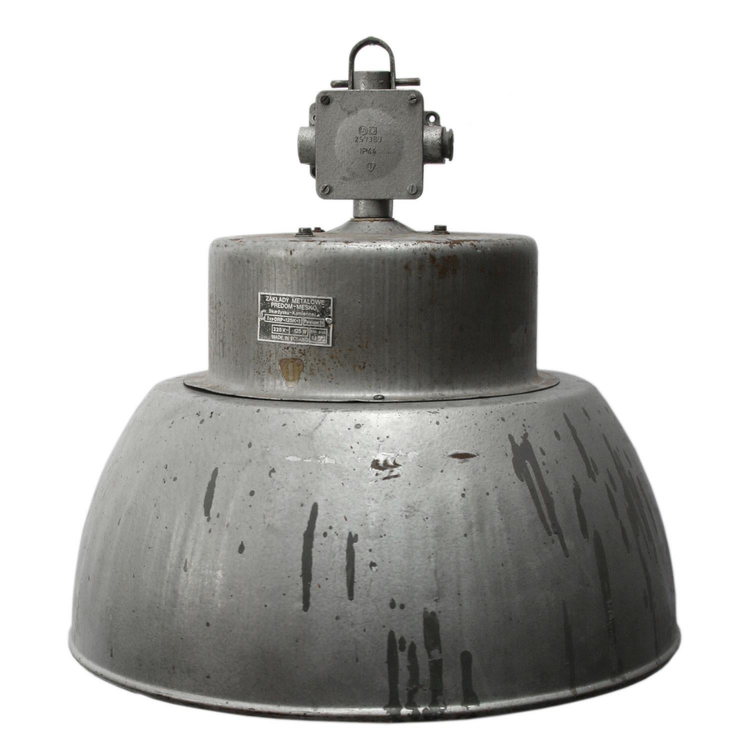 Grey Aluminum Vintage Industrial Pendant Lamp
