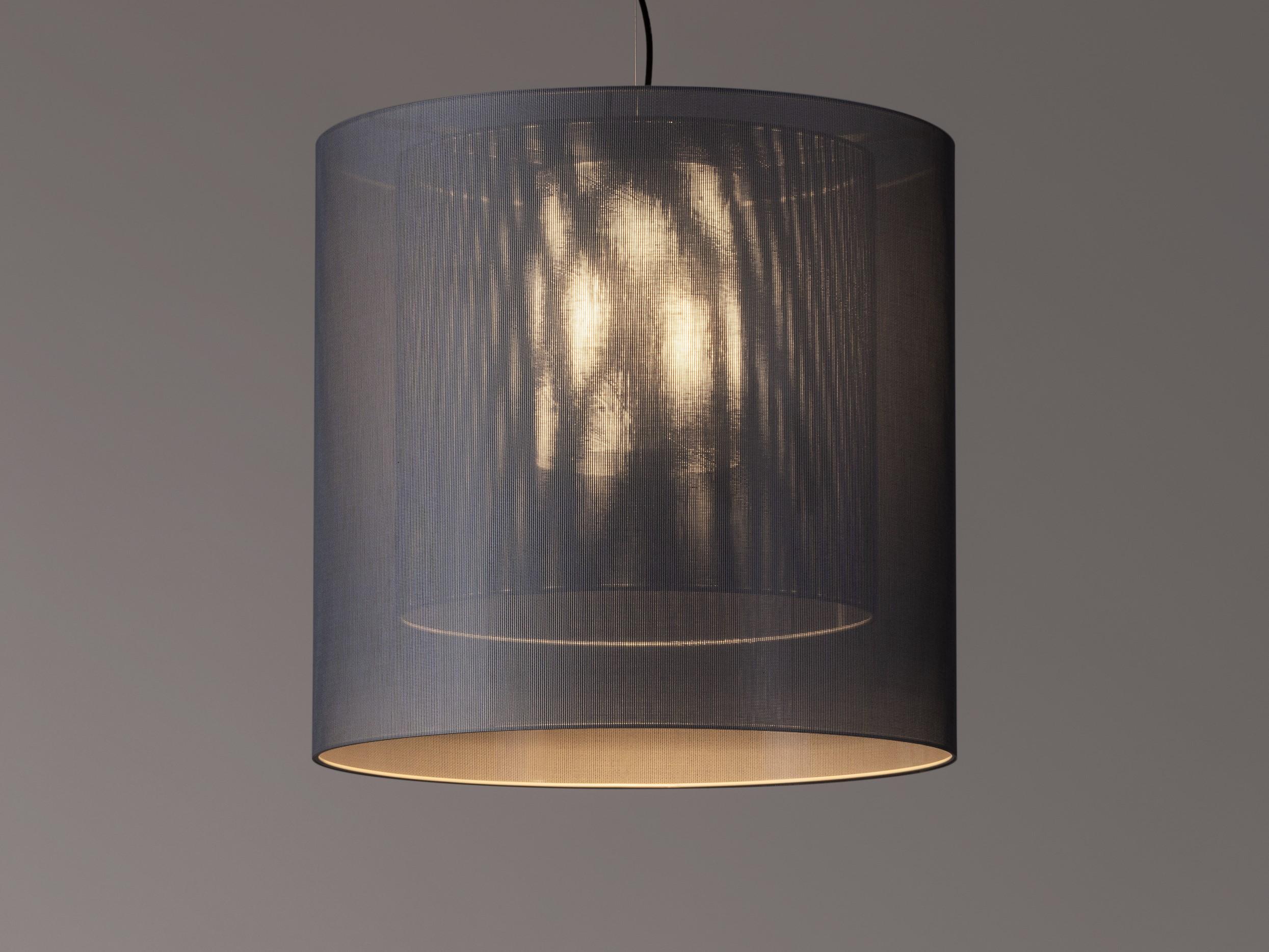 Modern Grey and Black Moaré LM Pendant Lamp by Antoni Arola For Sale