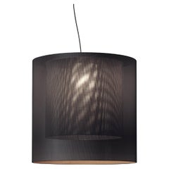 Grey and Black Moaré XL Pendant Lamp by Antoni Arola