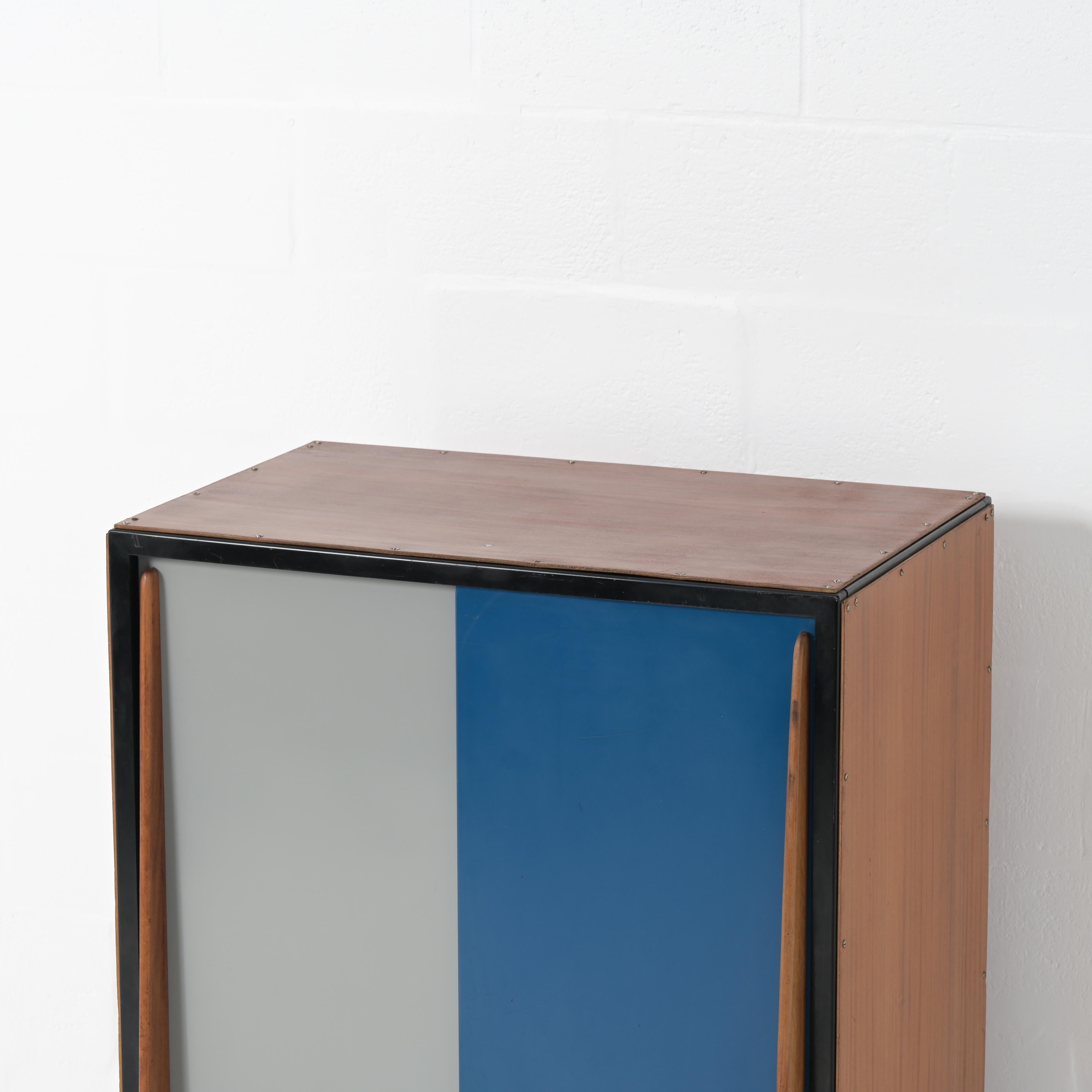 Grey and blue wardrobe by Willy Van Der Meeren for Tubax 4