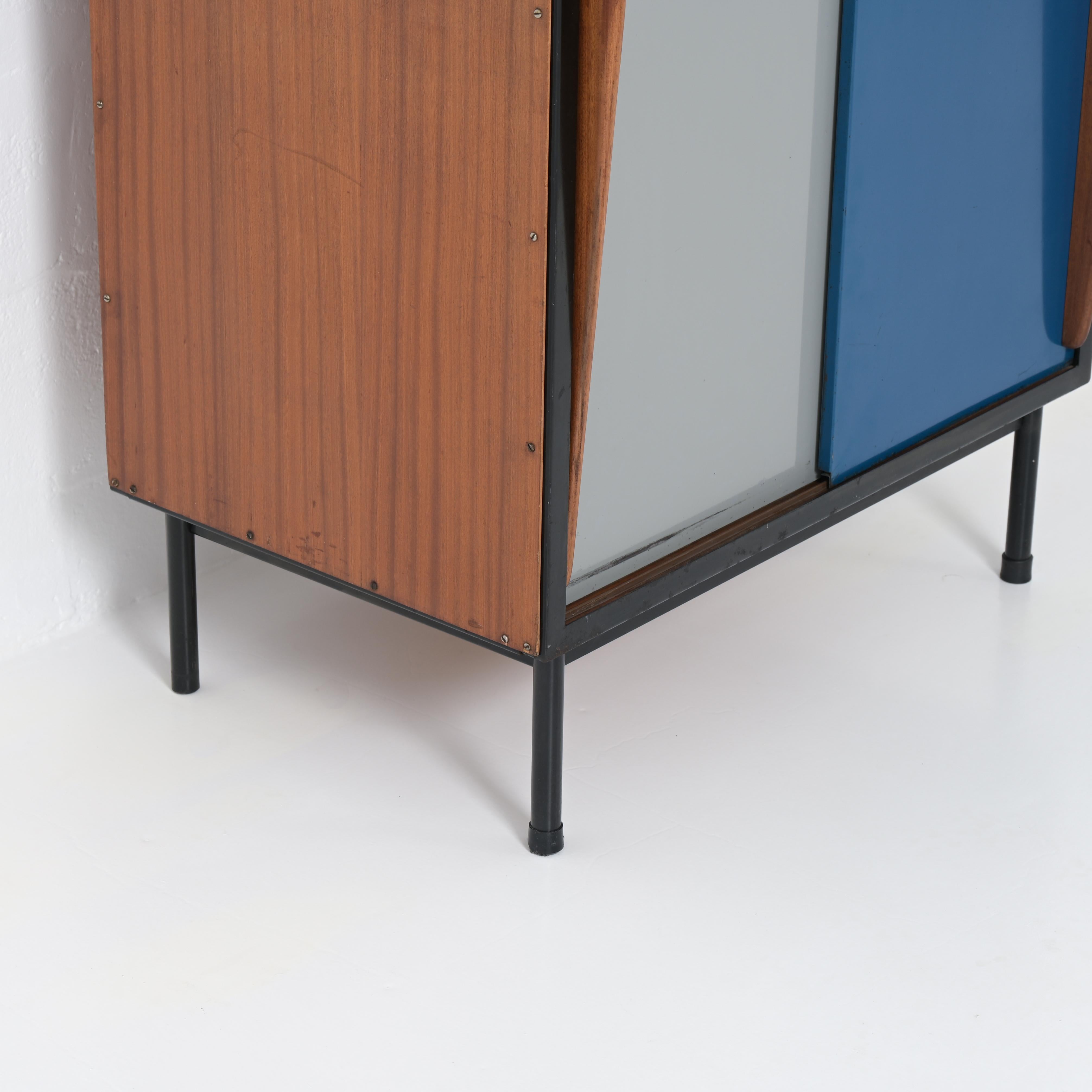 Grey and blue wardrobe by Willy Van Der Meeren for Tubax 5