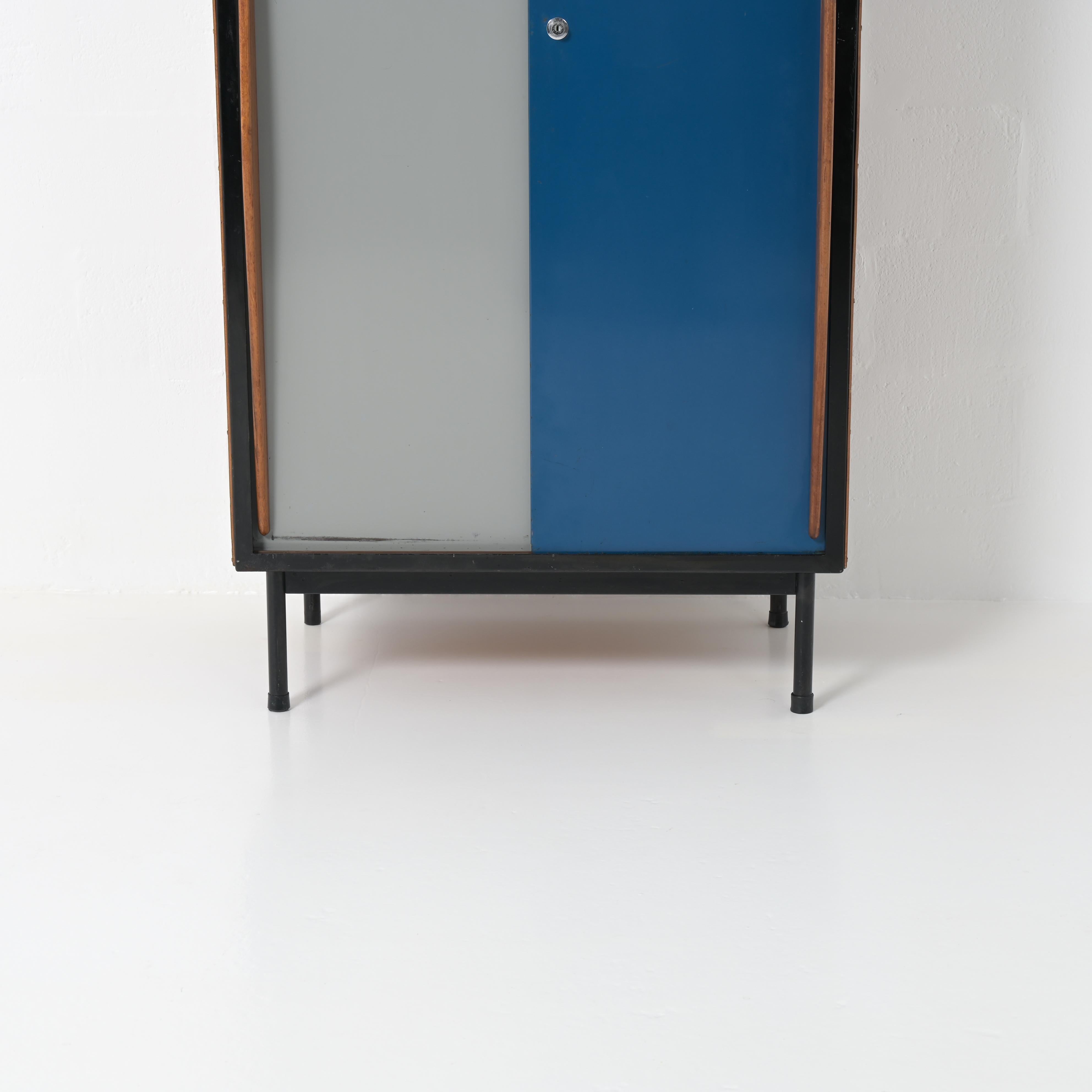 Grey and blue wardrobe by Willy Van Der Meeren for Tubax 6