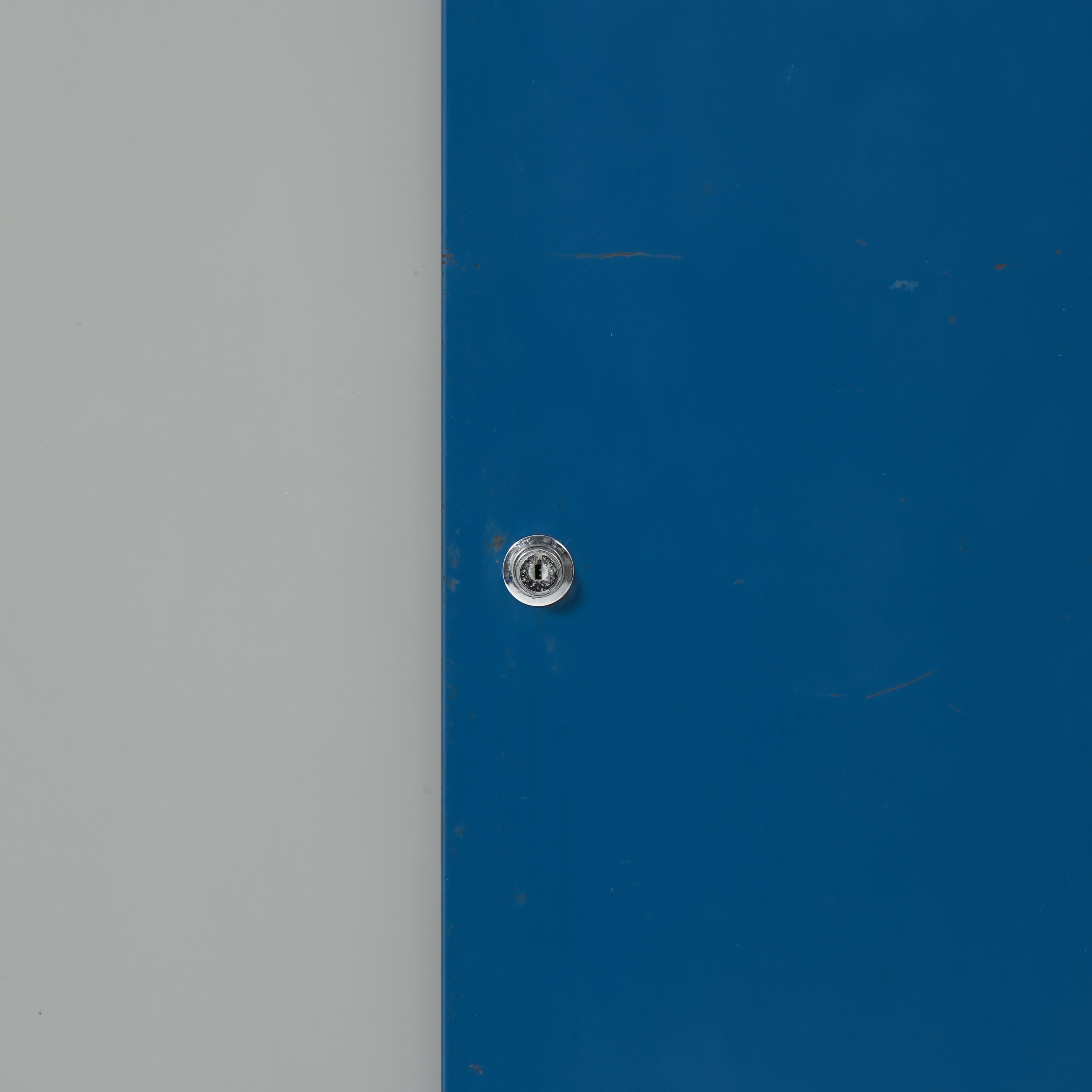 Grey and blue wardrobe by Willy Van Der Meeren for Tubax 7