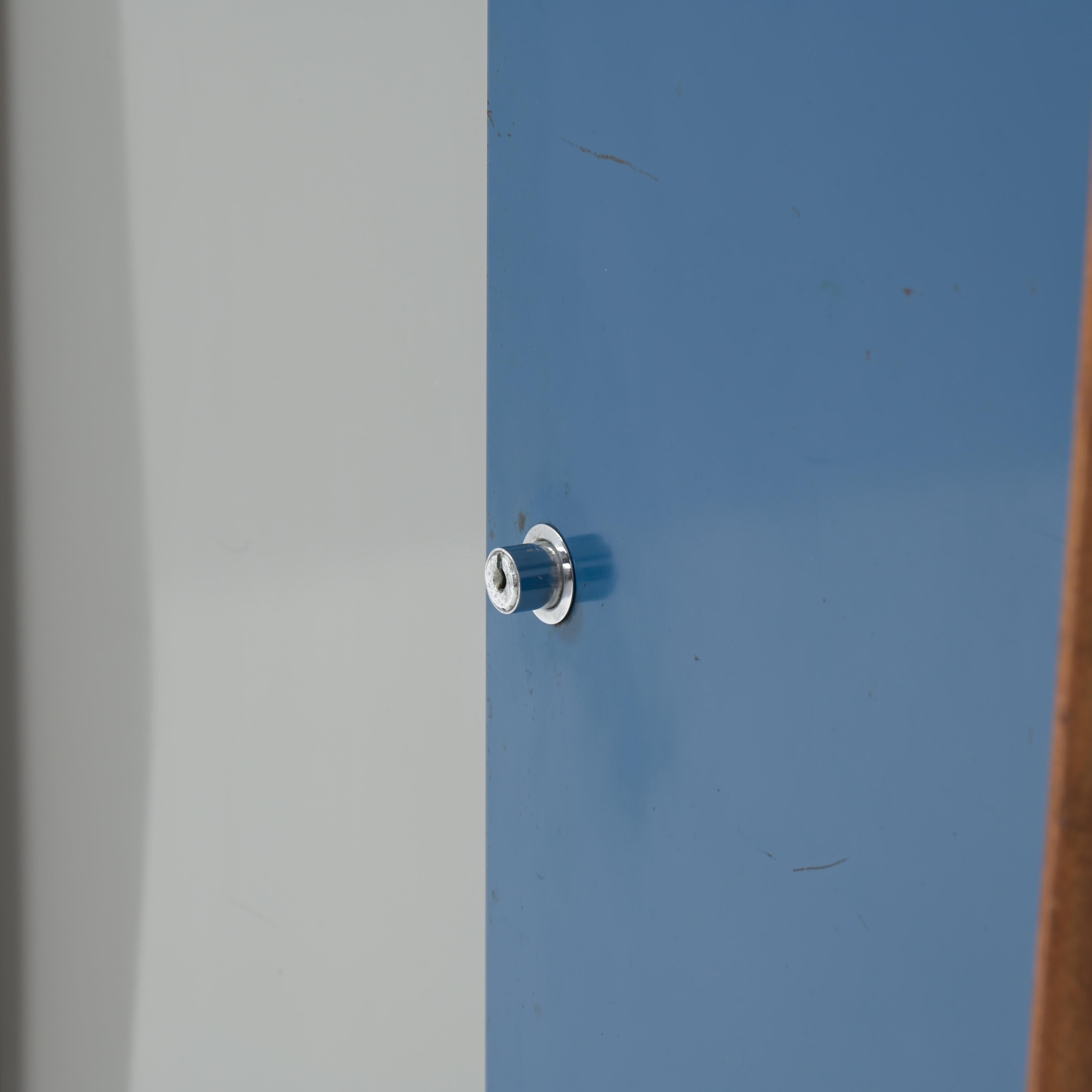 Grey and blue wardrobe by Willy Van Der Meeren for Tubax 8
