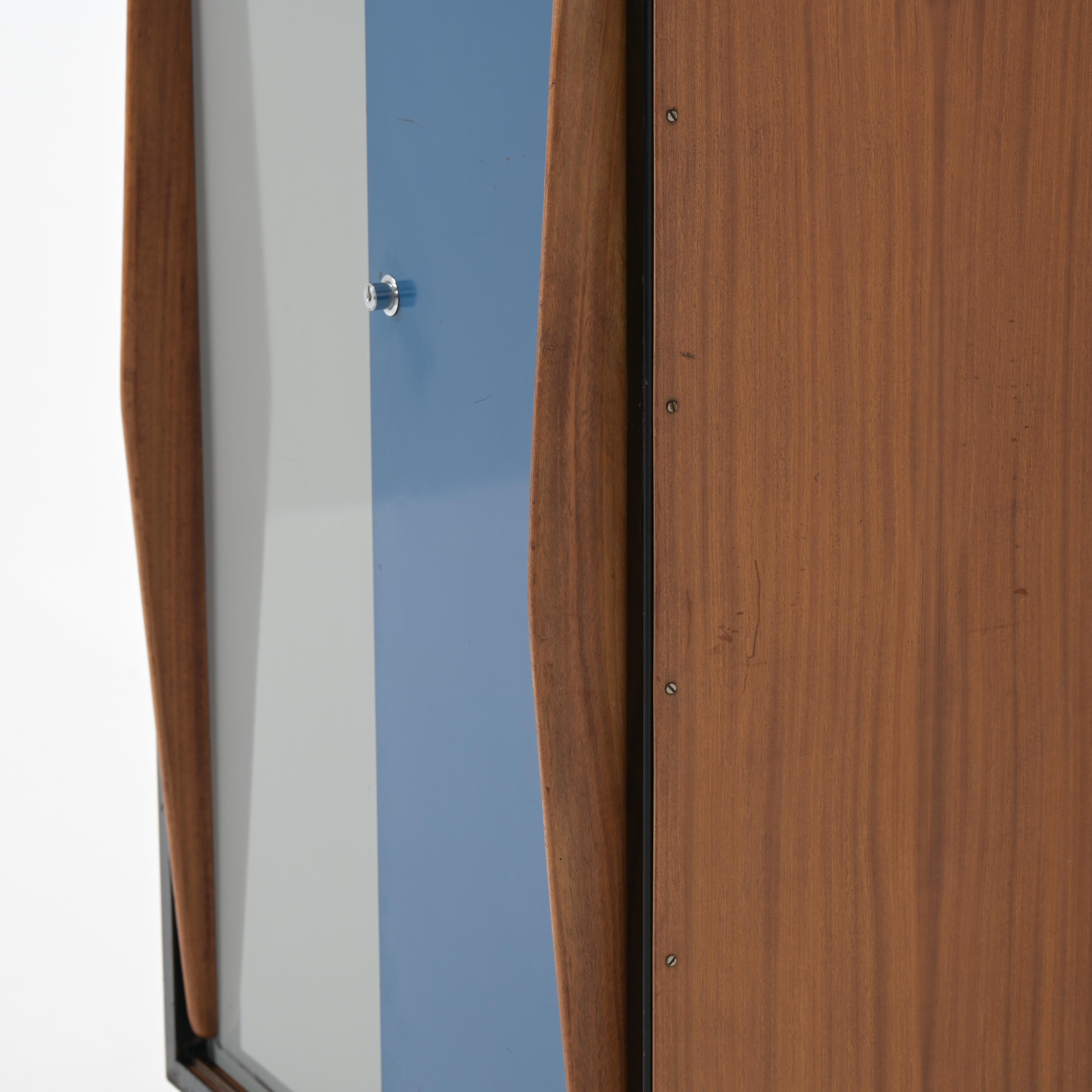 Grey and blue wardrobe by Willy Van Der Meeren for Tubax 9