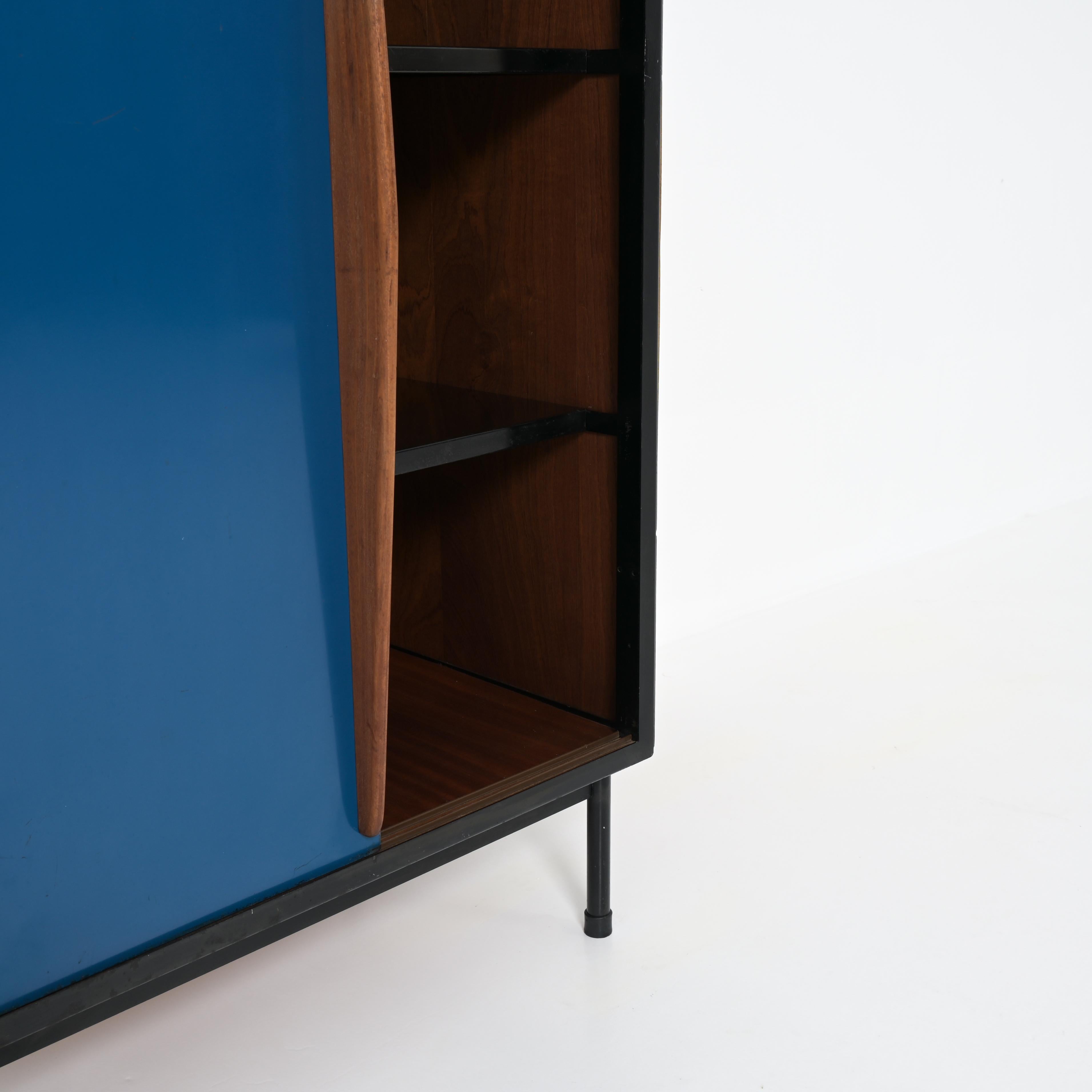 Mid-20th Century Grey and blue wardrobe by Willy Van Der Meeren for Tubax