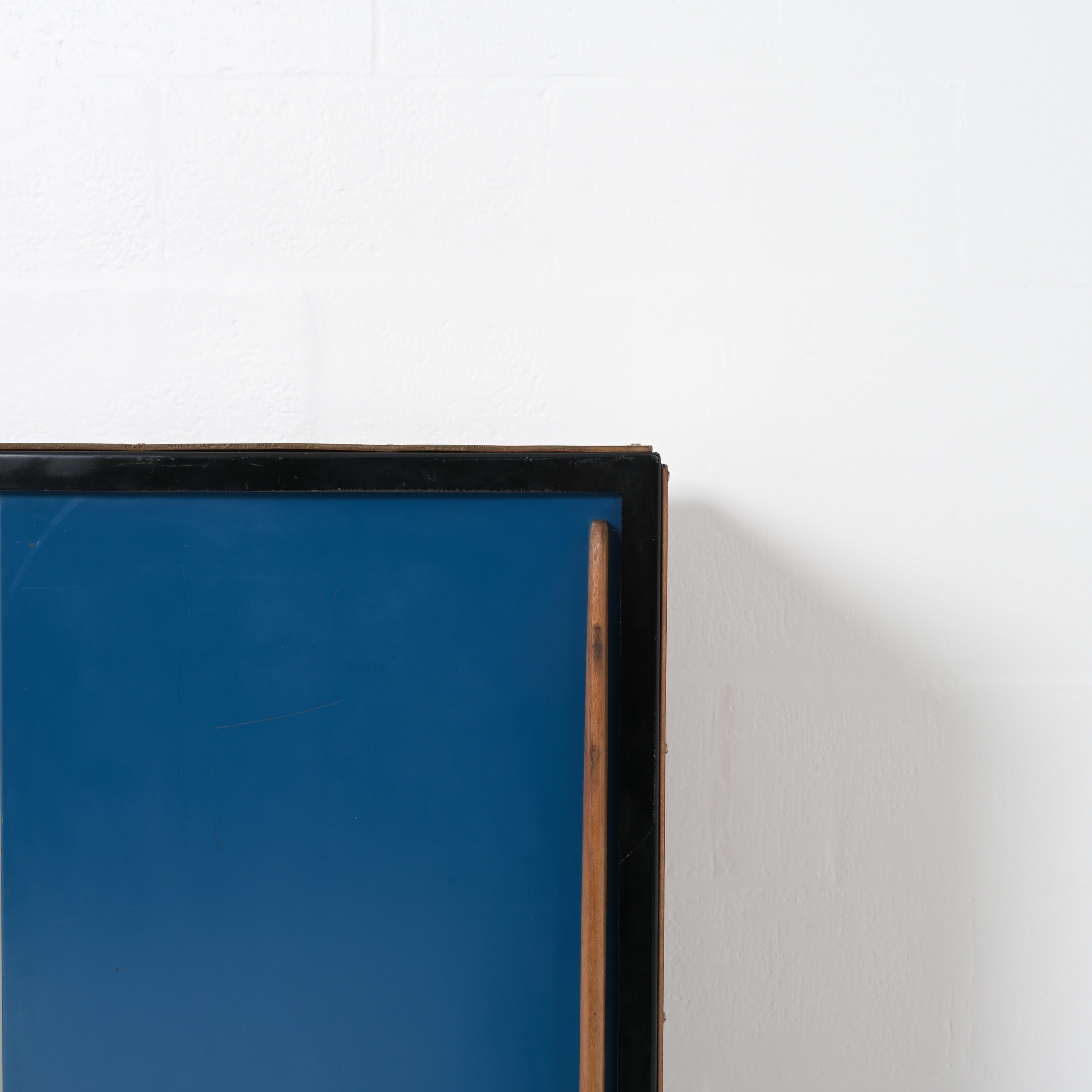 Metal Grey and blue wardrobe by Willy Van Der Meeren for Tubax