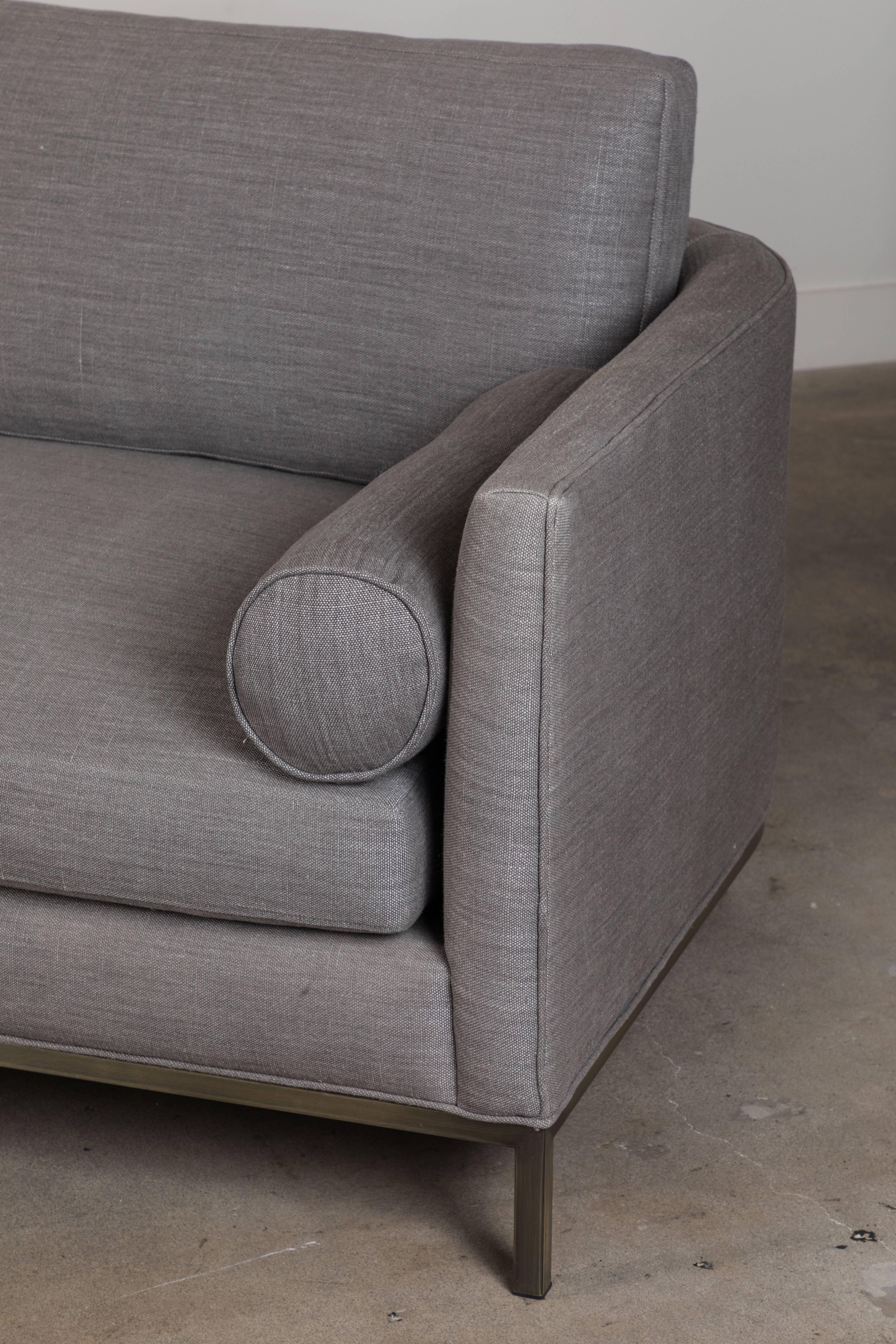 Mid-Century Modern Curved Back Sectional by Lawson-Fenning