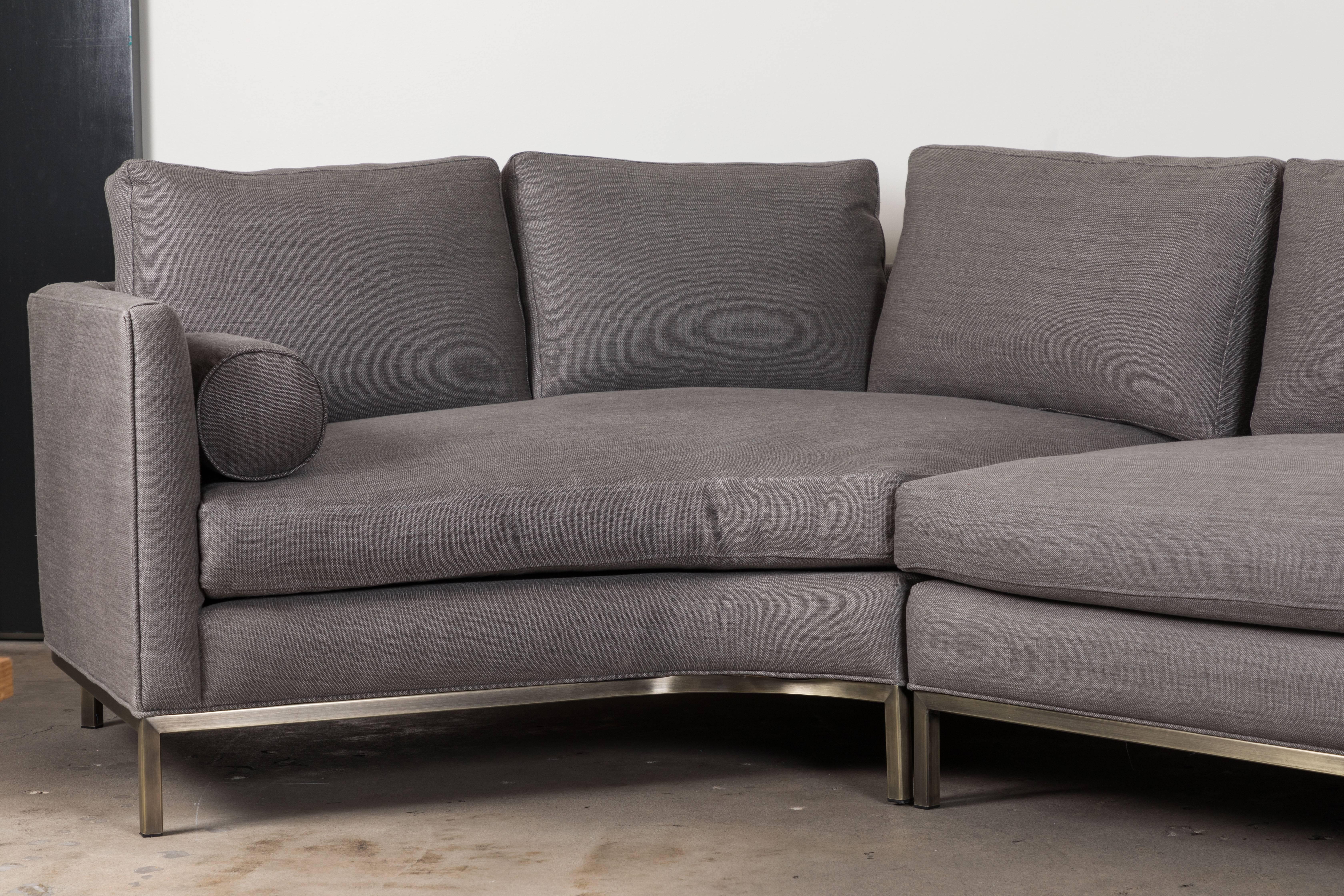 Curved Back Sectional by Lawson-Fenning In New Condition In Los Angeles, CA