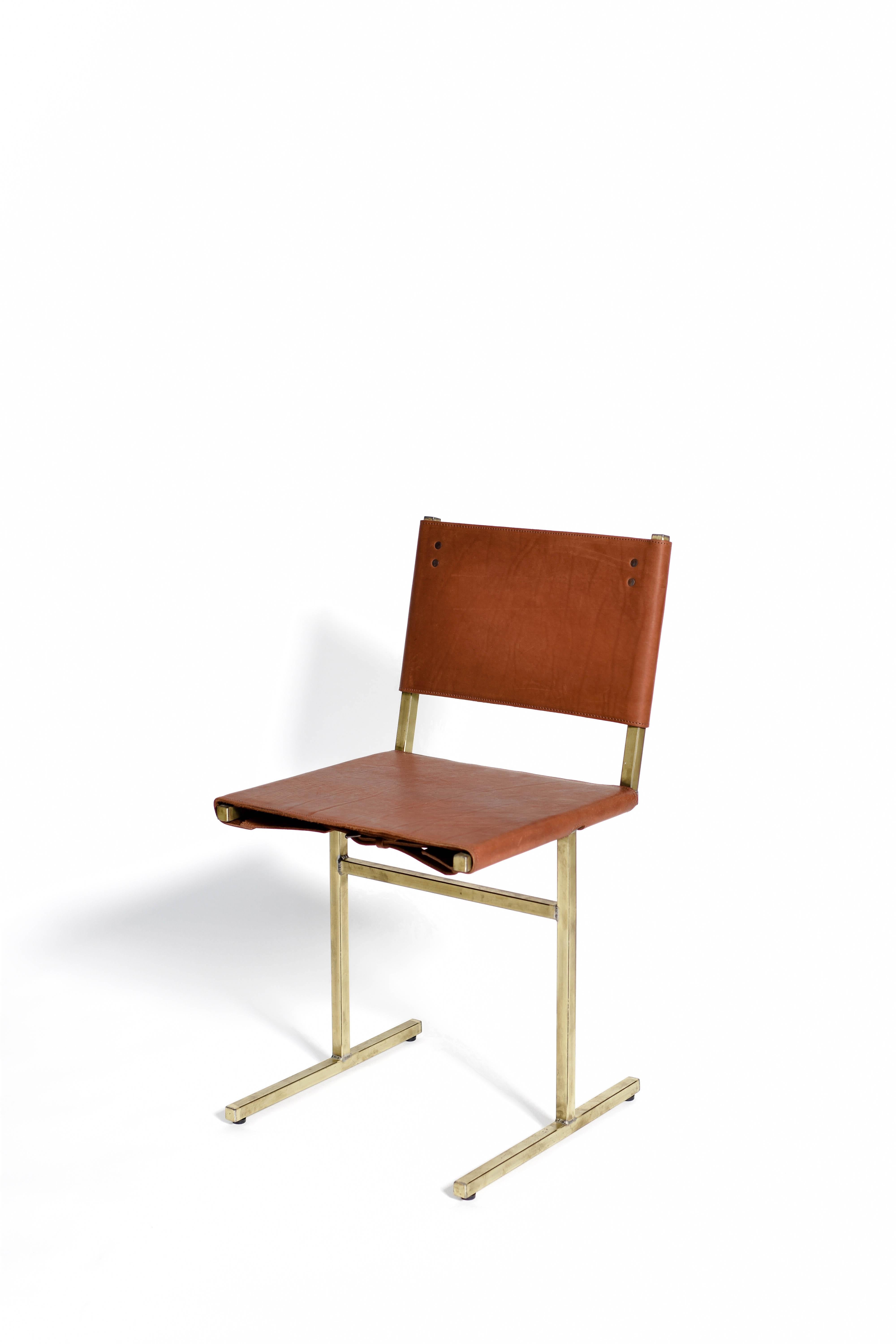 Grey and Brass Memento Chair, Jesse Sanderson 2