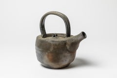 Grey and Brown Ceramic Tea Pot by Eric Astoul La Borne French Design, 1980
