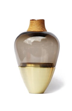 Vasija de la India I, pátina gris y cobre, Pia Wüstenberg