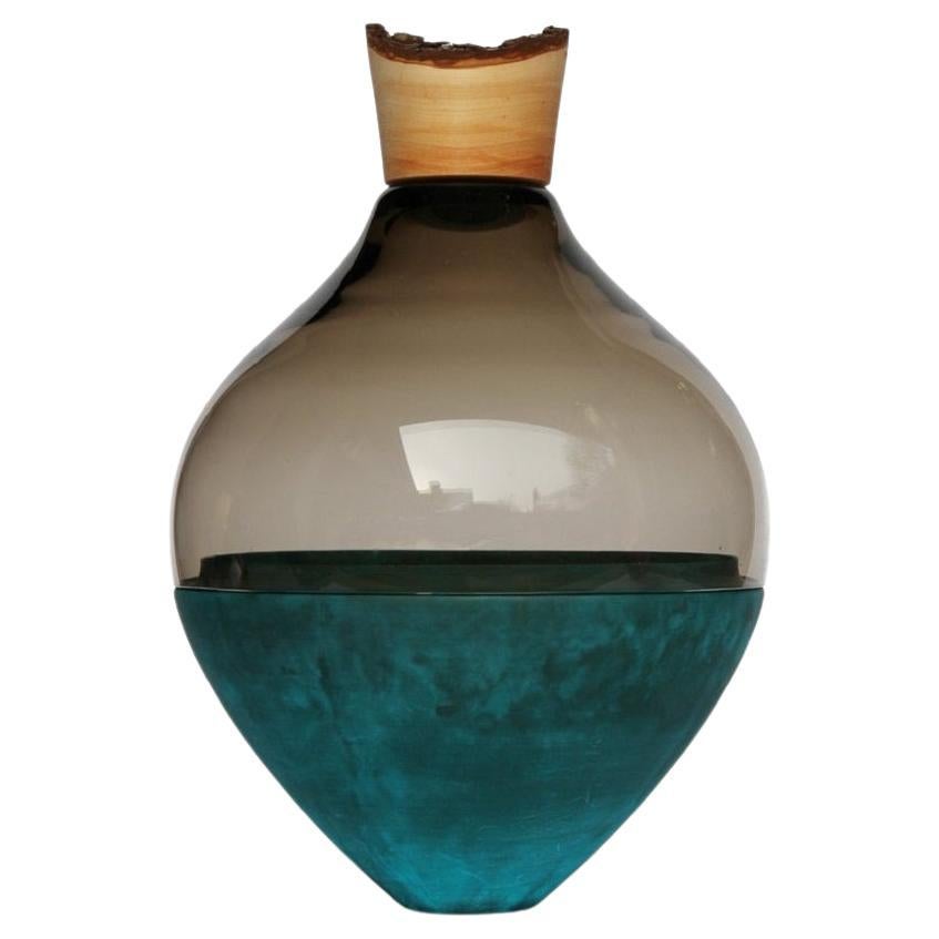 Vase d'Inde II en patine grise et cuivre, Pia Wüstenberg