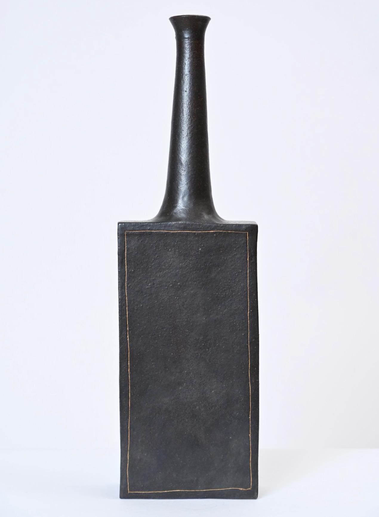 Glazed Ceramic Earthenware Vase by Bruno Gambone, Italy circa 1970 3