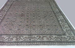 Grey and Ivory Transitional Wool Area Rug