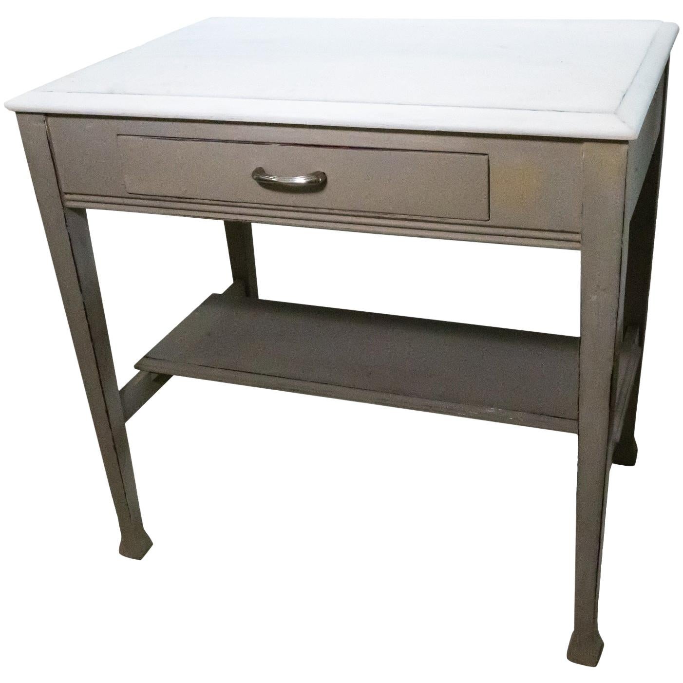 Grey and Milkwash Desk, USA For Sale