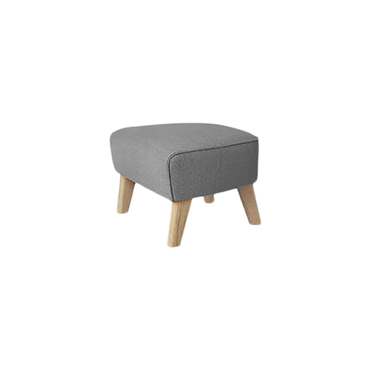 Grey and natural oak Raf Simons Vidar 3 my own chair footstool by Lassen
Dimensions: w 56 x d 58 x h 40 cm 
Materials: Textile
Also Available: Other colors available.

The My Own chair footstool has been designed in the same spirit as Flemming