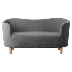 Grey and Natural Oak Sahco Nara Mingle Sofa by Lassen