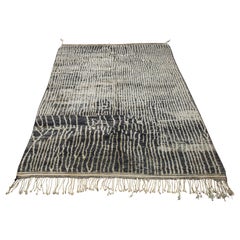 Grey and Neutral Moroccan Rug  10
x8
2" Handcrafted 100% Wool