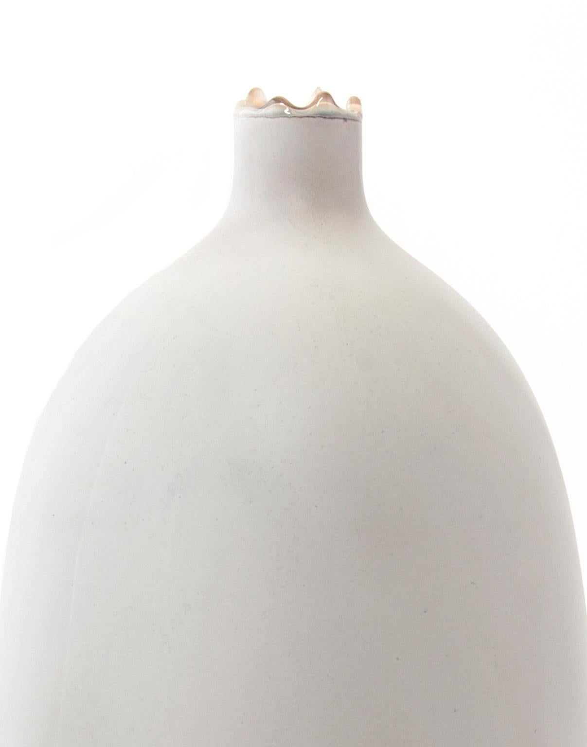 Post-Modern Grey and Olive Venus Vase by Elyse Graham For Sale