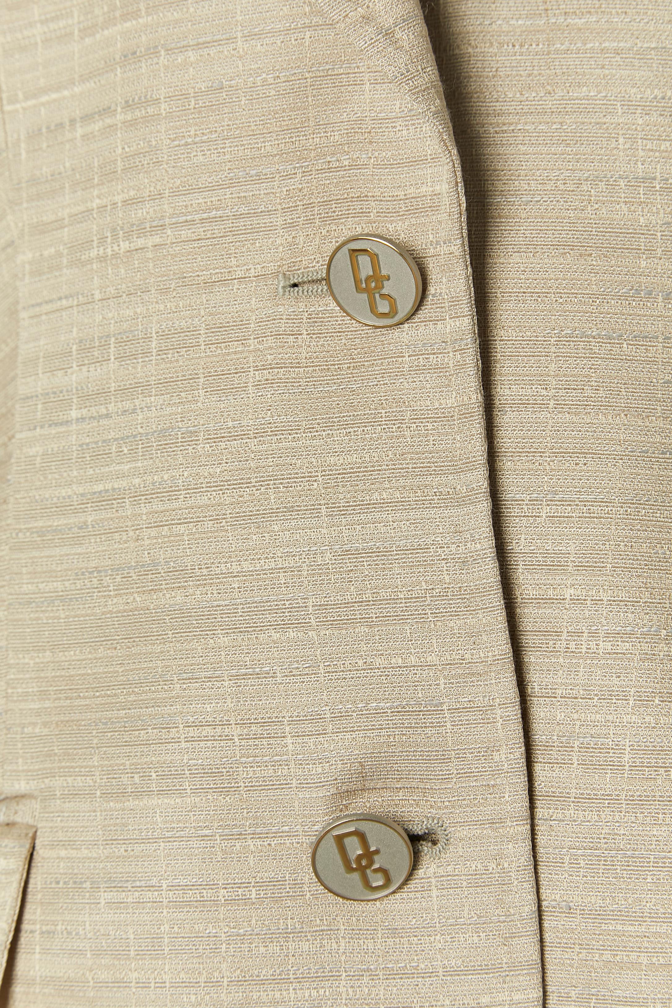 Traje pantalón gris y oro pálido DOLCE & GABBANA Marrón en venta
