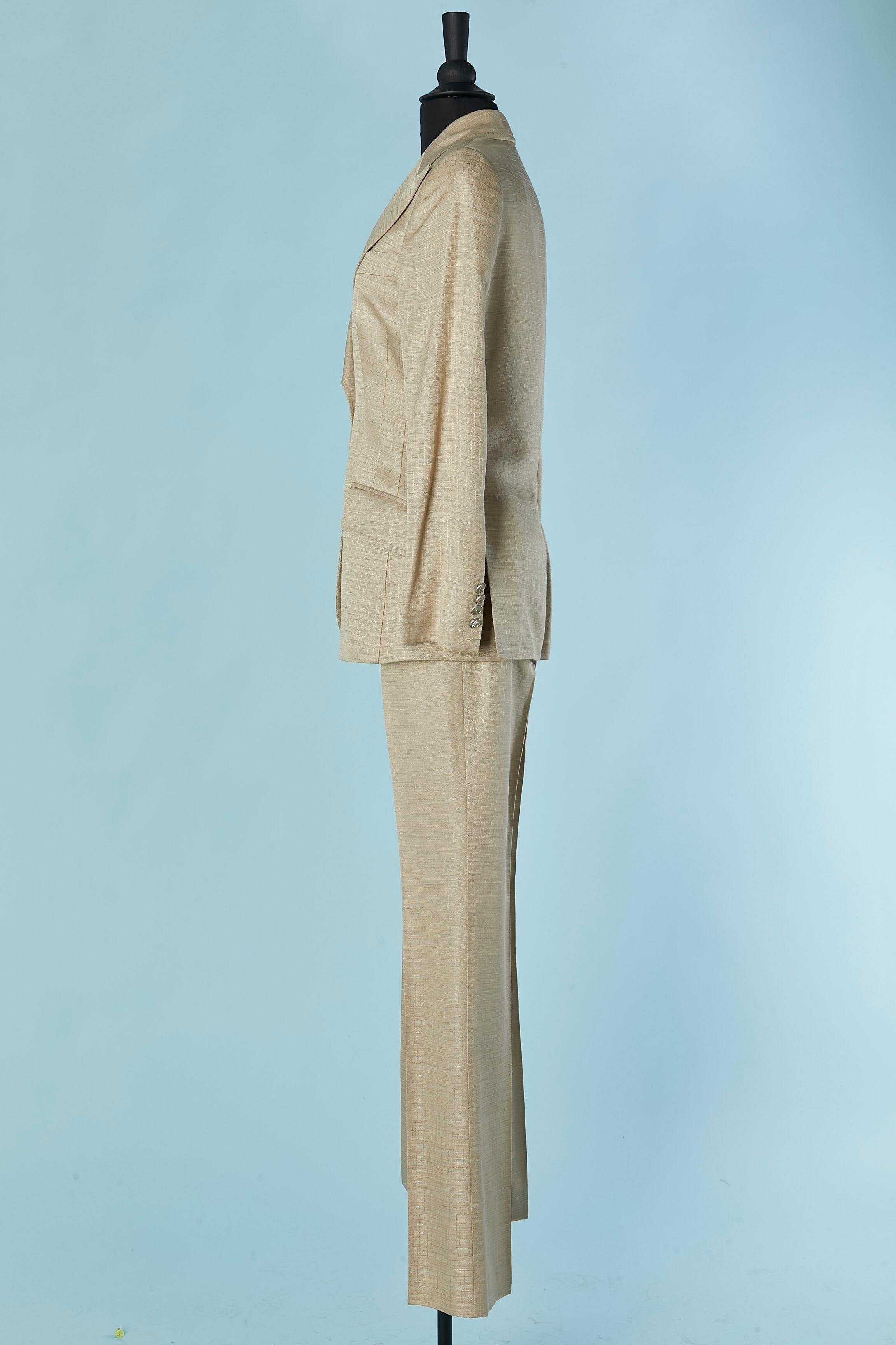 De las mujeres Traje pantalón gris y oro pálido DOLCE & GABBANA en venta