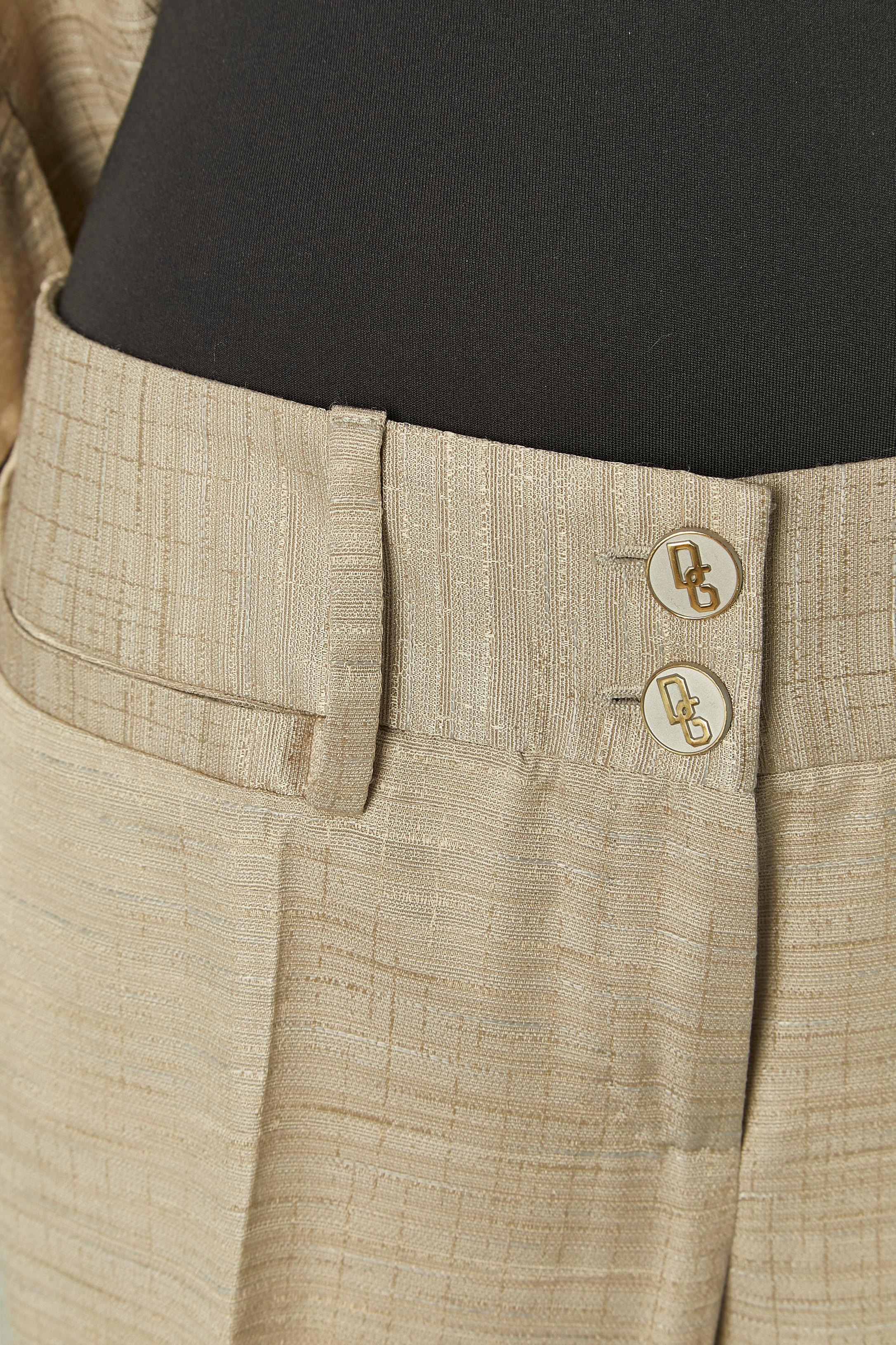 Traje pantalón gris y oro pálido DOLCE & GABBANA en venta 4