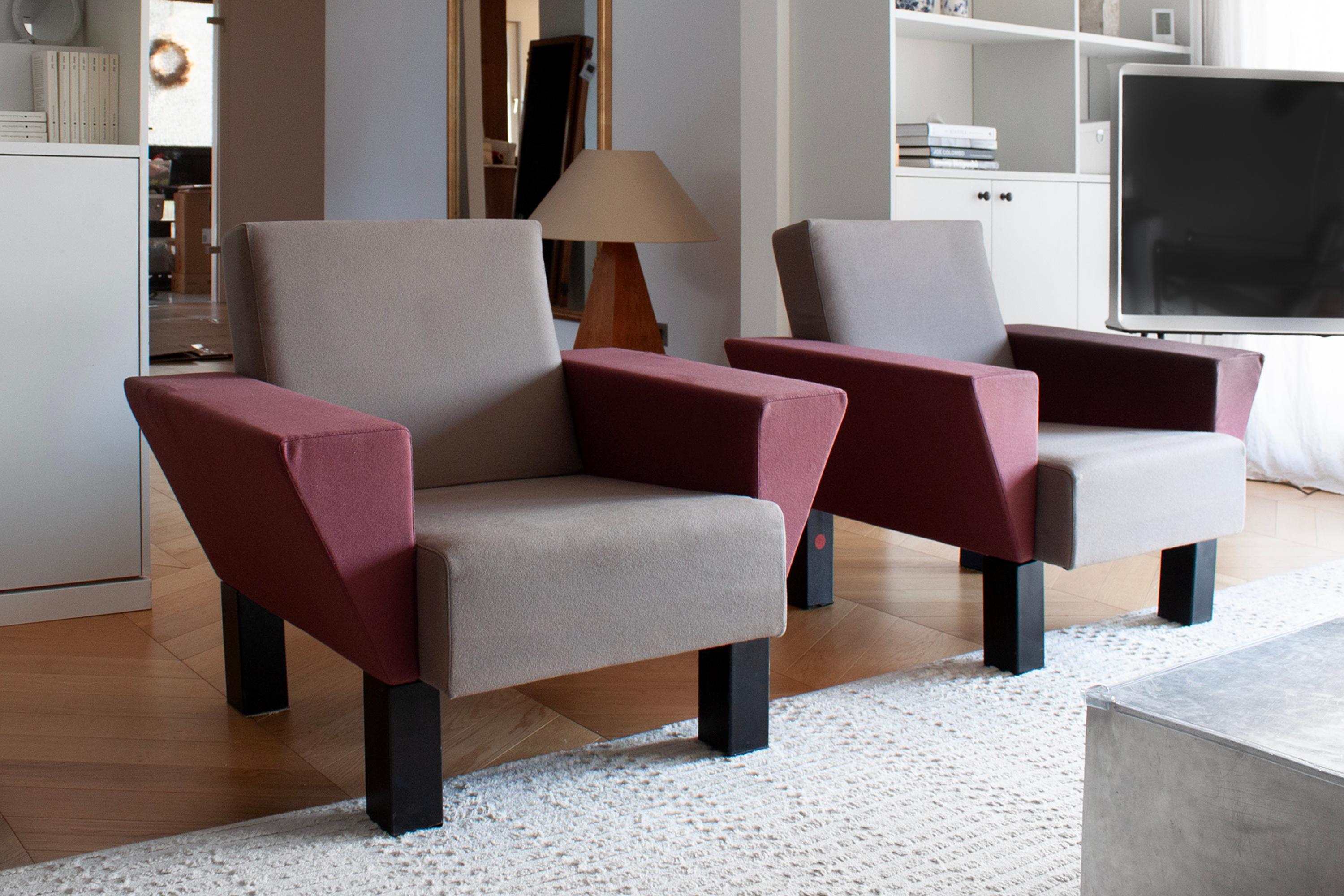 Sillón Westside Collections Gris y Violeta 1983 de Ettore Sottsass para Knoll en venta 3