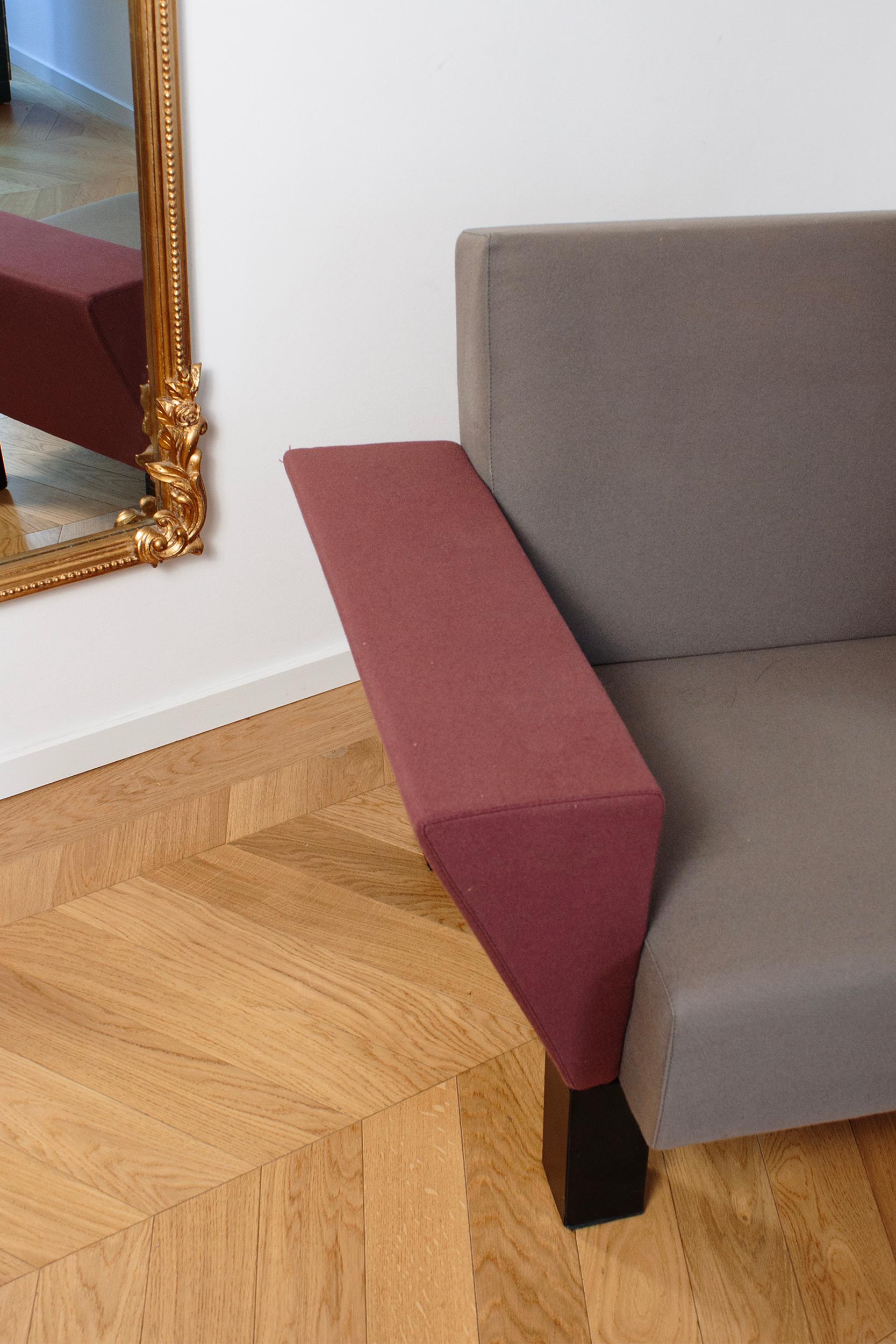 Sillón Westside Collections Gris y Violeta 1983 de Ettore Sottsass para Knoll Alemán en venta