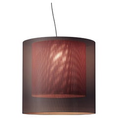 Grey and Red Moaré XL Pendant Lamp by Antoni Arola