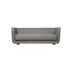 Hallingdal Vilhelm-Sofa aus grauer und rauchfarbener Eiche von Lassen