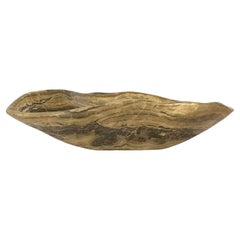 Grey And Taupe Free Form Shaped Onyx Bowl, Morocco, Contemporary